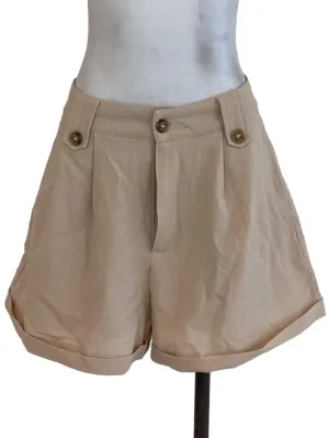 Latte Textured Shorts
