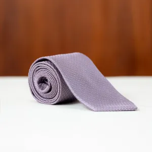 Lavender Solid Textured Silk Necktie