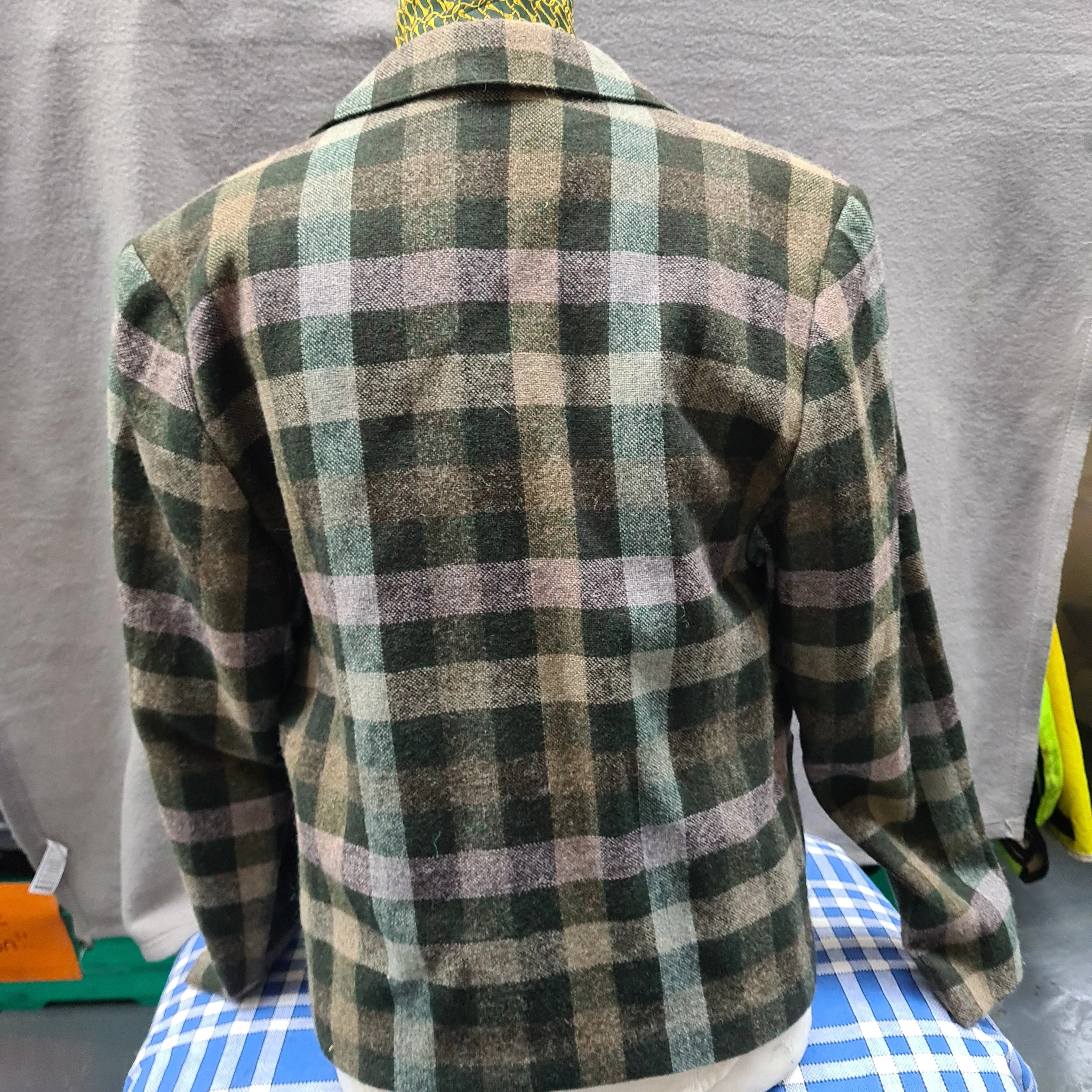 Lead rein jacket size 14 green tweed FREE POSTAGE 🔵