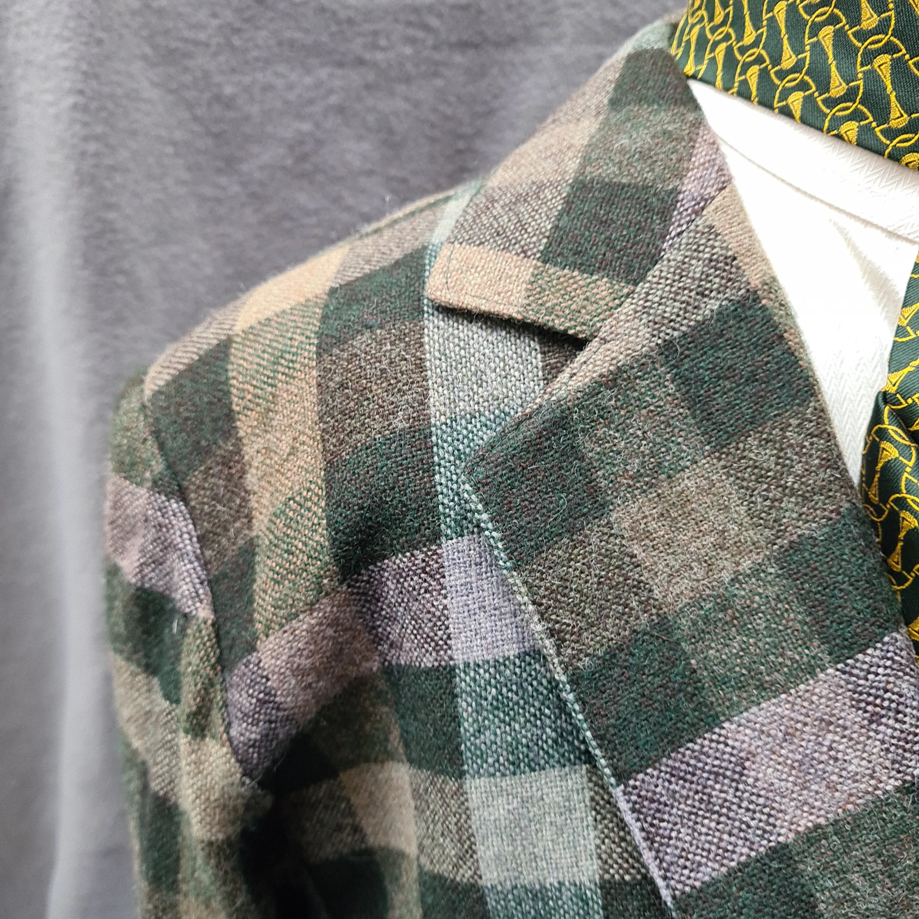 Lead rein jacket size 14 green tweed FREE POSTAGE 🔵