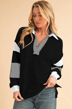 Lead The Way Striped Colorblock Top