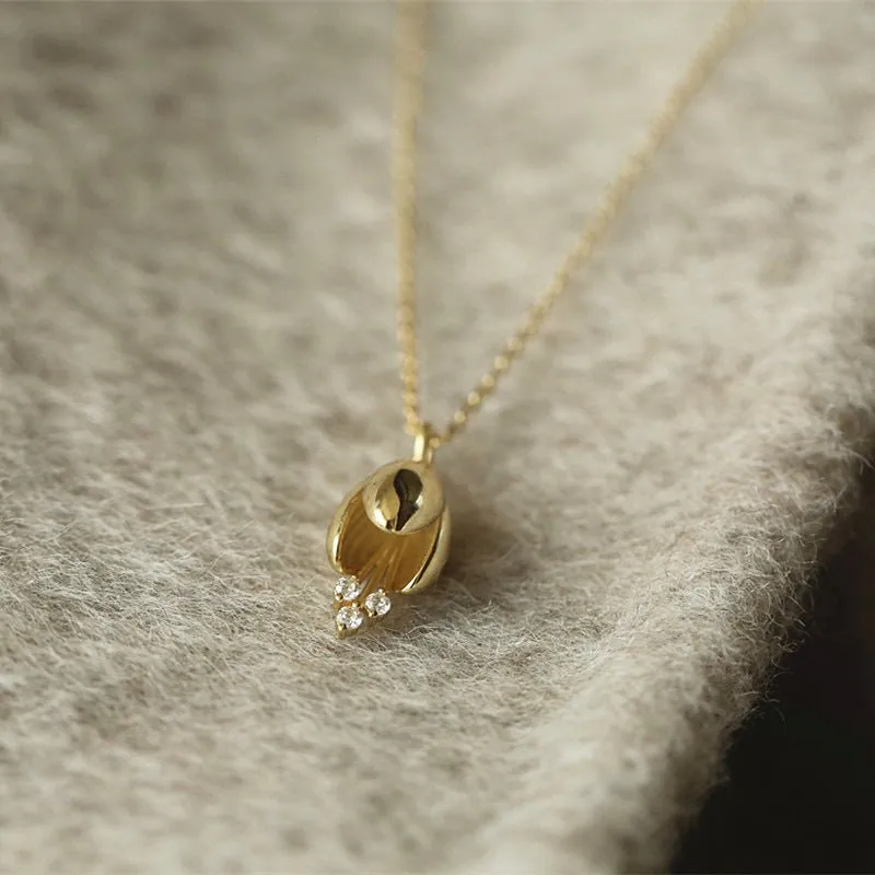 Lily of the Valley Necklace (Solid Silver)