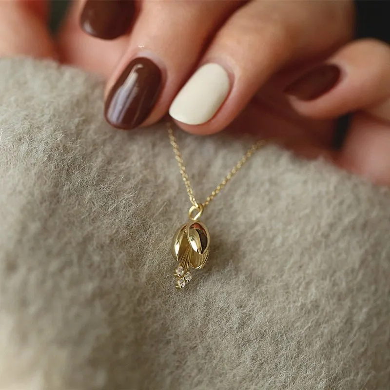 Lily of the Valley Necklace (Solid Silver)
