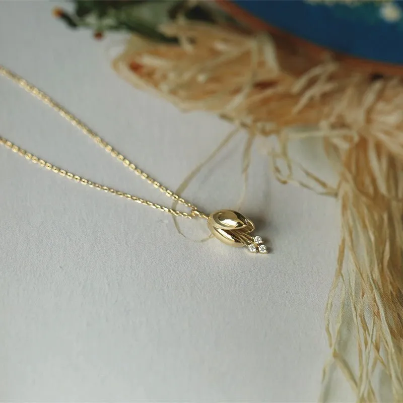 Lily of the Valley Necklace (Solid Silver)
