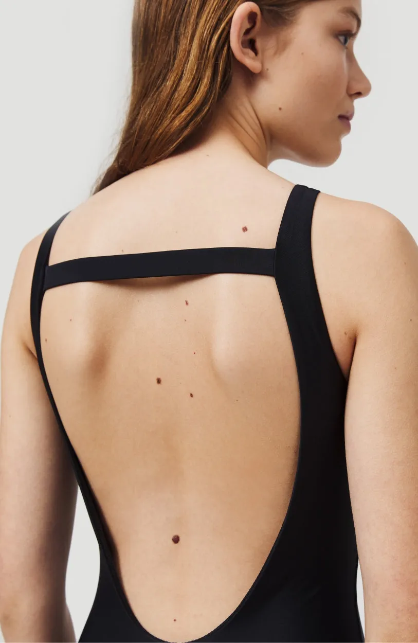 Logo High Neck Badeanzug | BlackOut - A