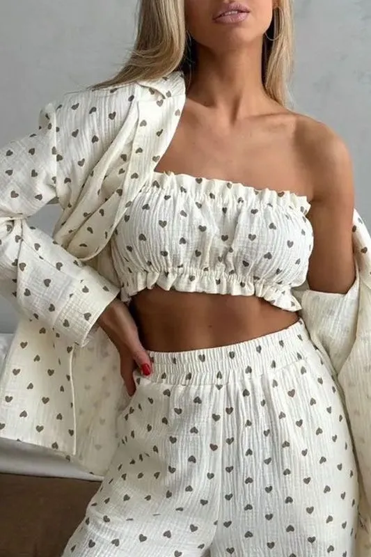 Long-sleeved Casual Three-piece Suit
