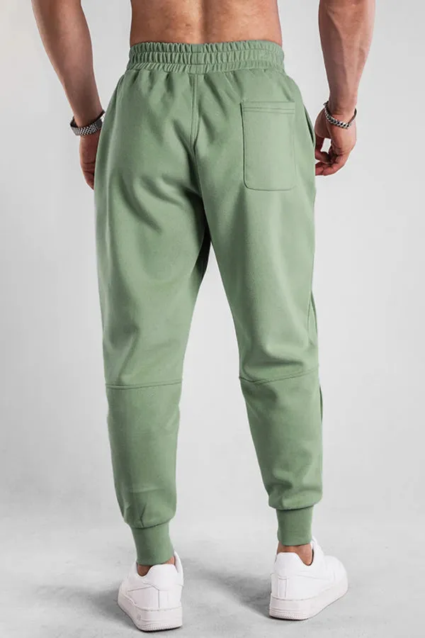 Loose Fit Tapered Sweatpant Button Jogger