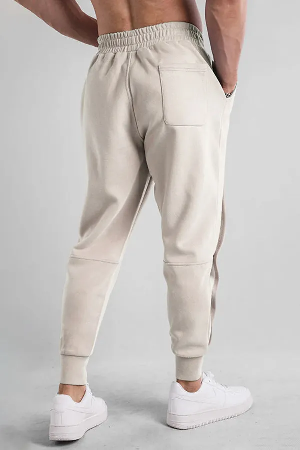Loose Fit Tapered Sweatpant Button Jogger