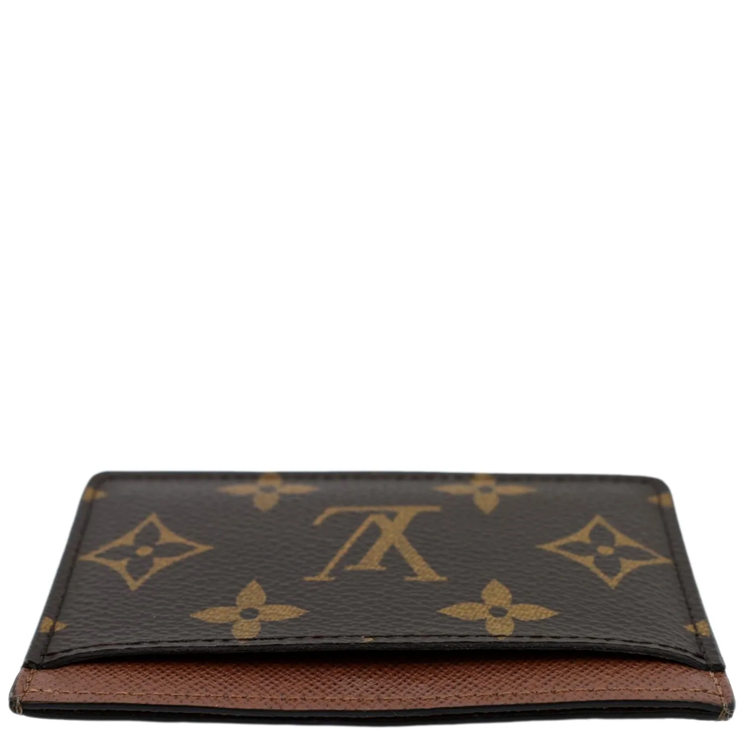 LOUIS VUITTON  Card Holder Monogram Canvas Brown