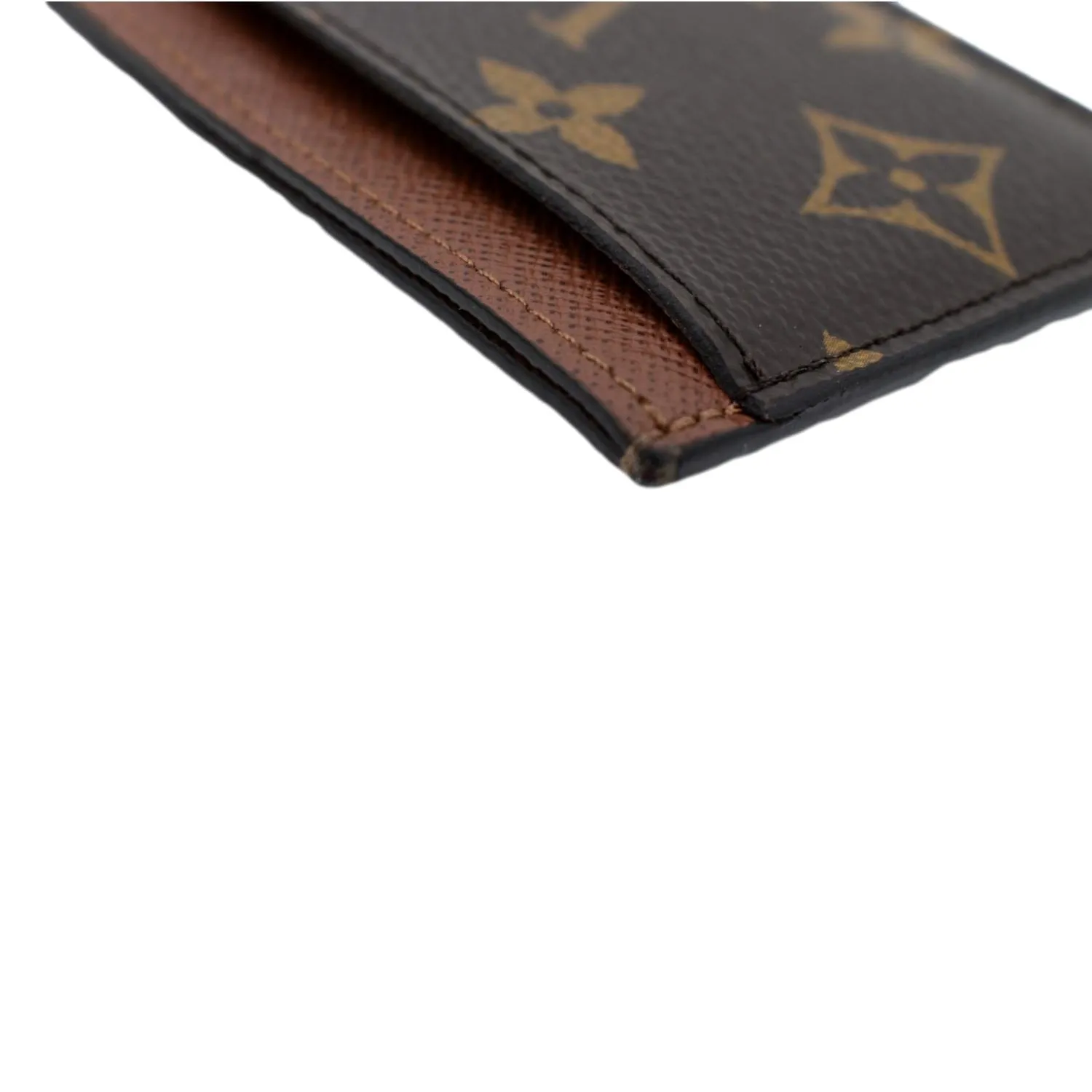 LOUIS VUITTON  Card Holder Monogram Canvas Brown