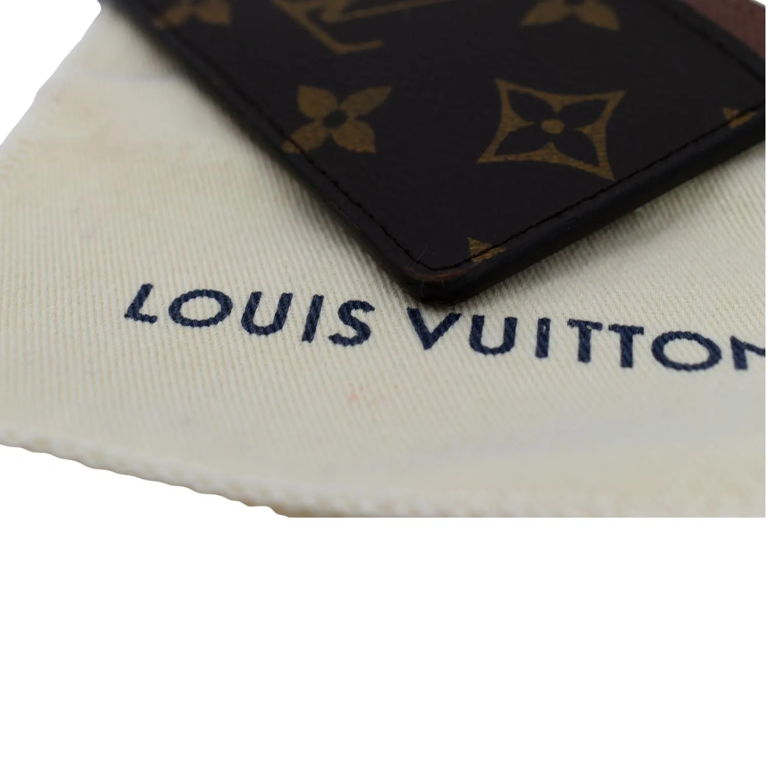 LOUIS VUITTON  Card Holder Monogram Canvas Brown
