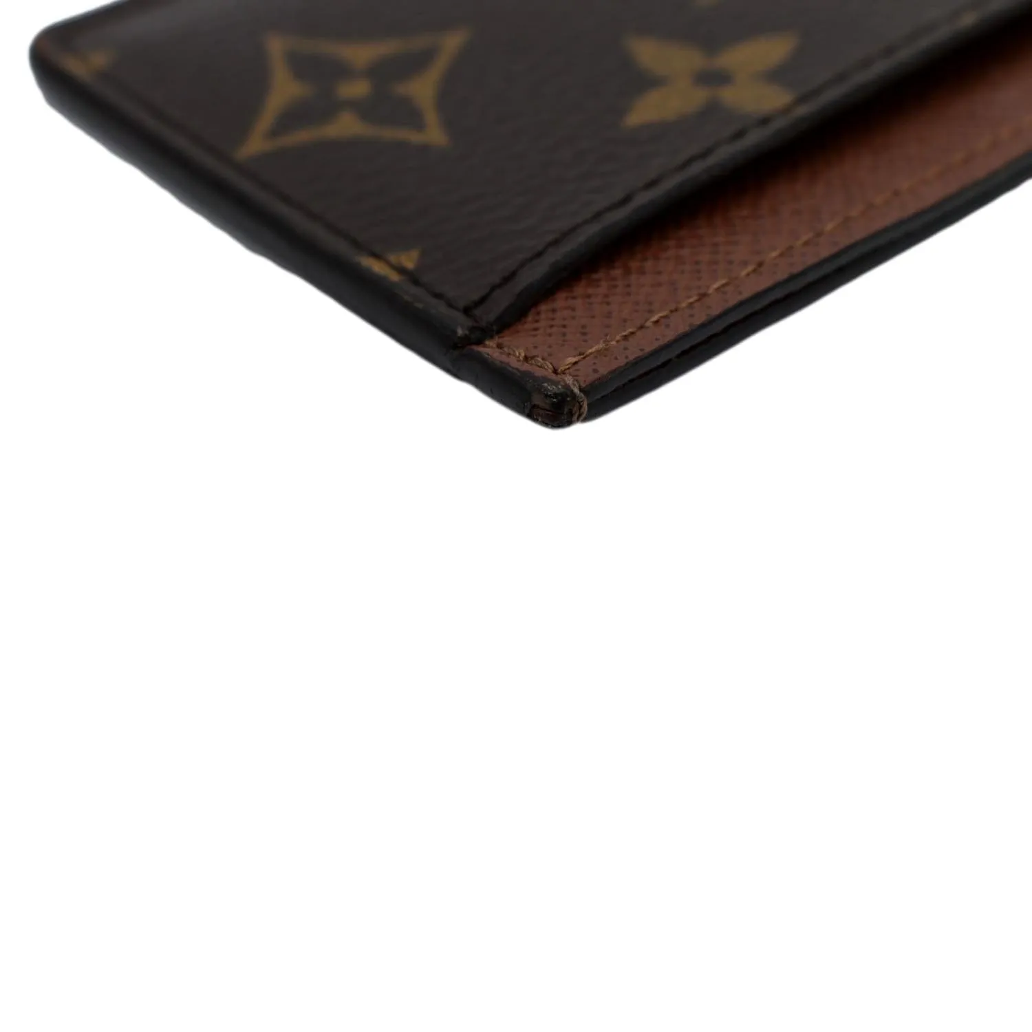 LOUIS VUITTON  Card Holder Monogram Canvas Brown