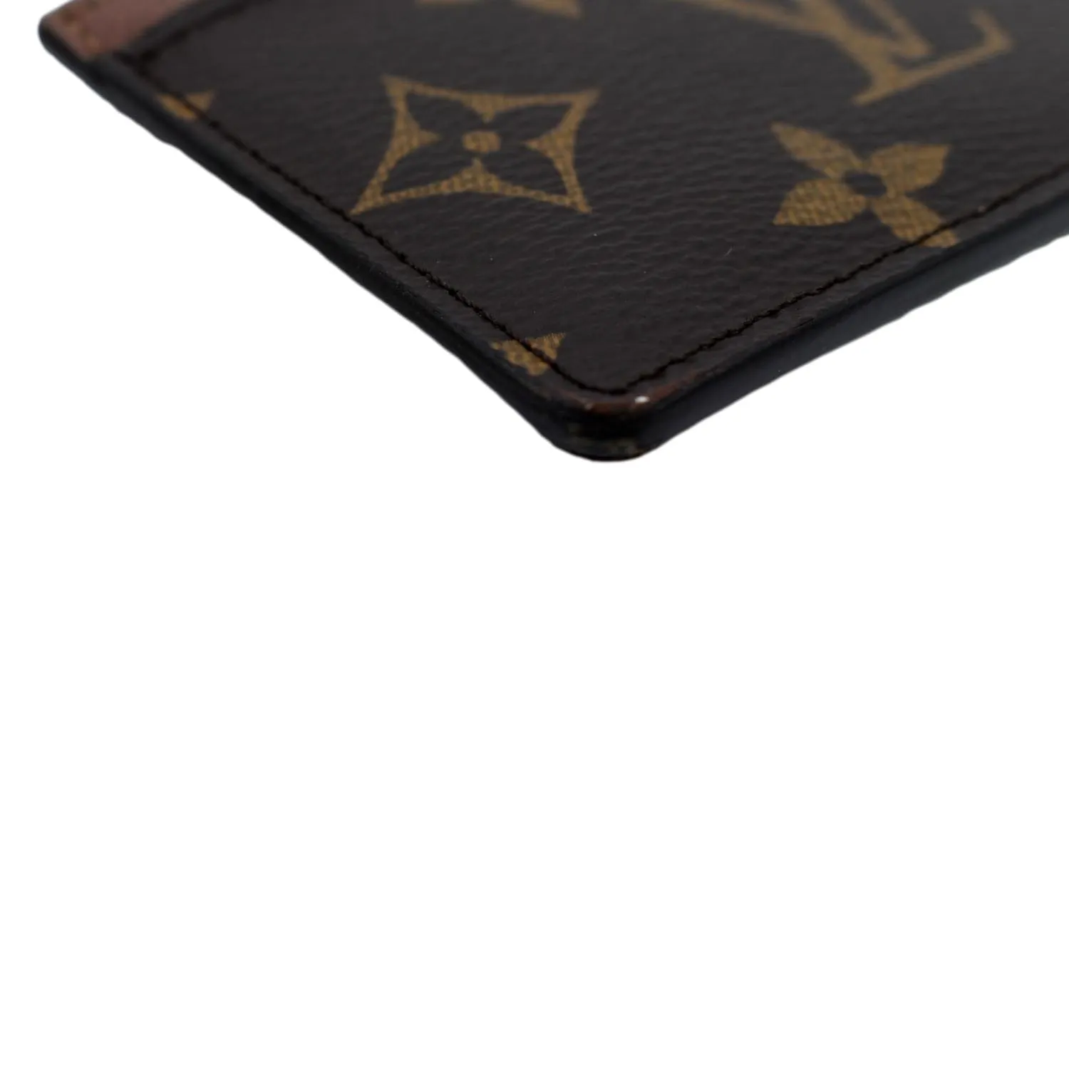 LOUIS VUITTON  Card Holder Monogram Canvas Brown