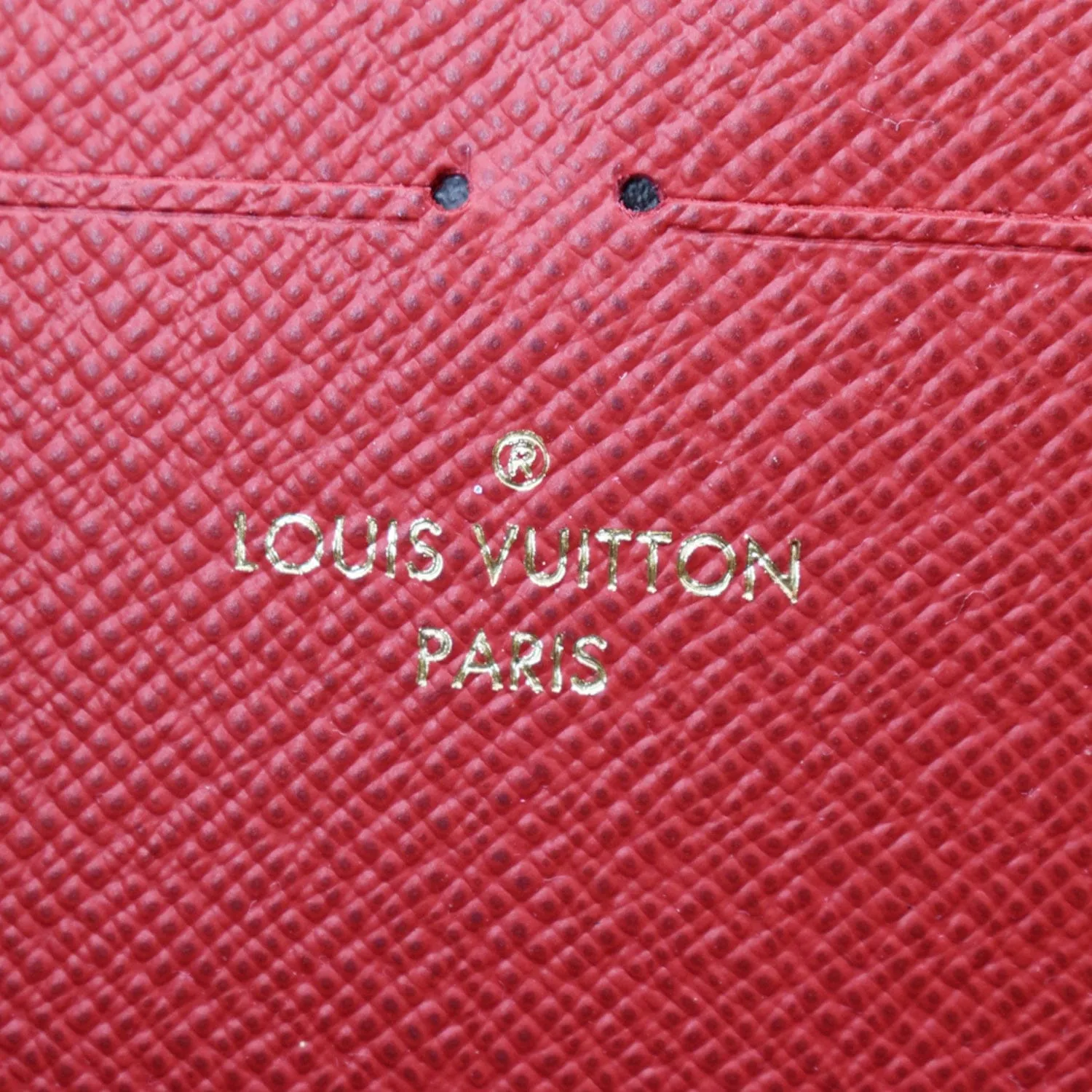 LOUIS VUITTON Clemence Monogram Canvas Zippy Wallet Brown