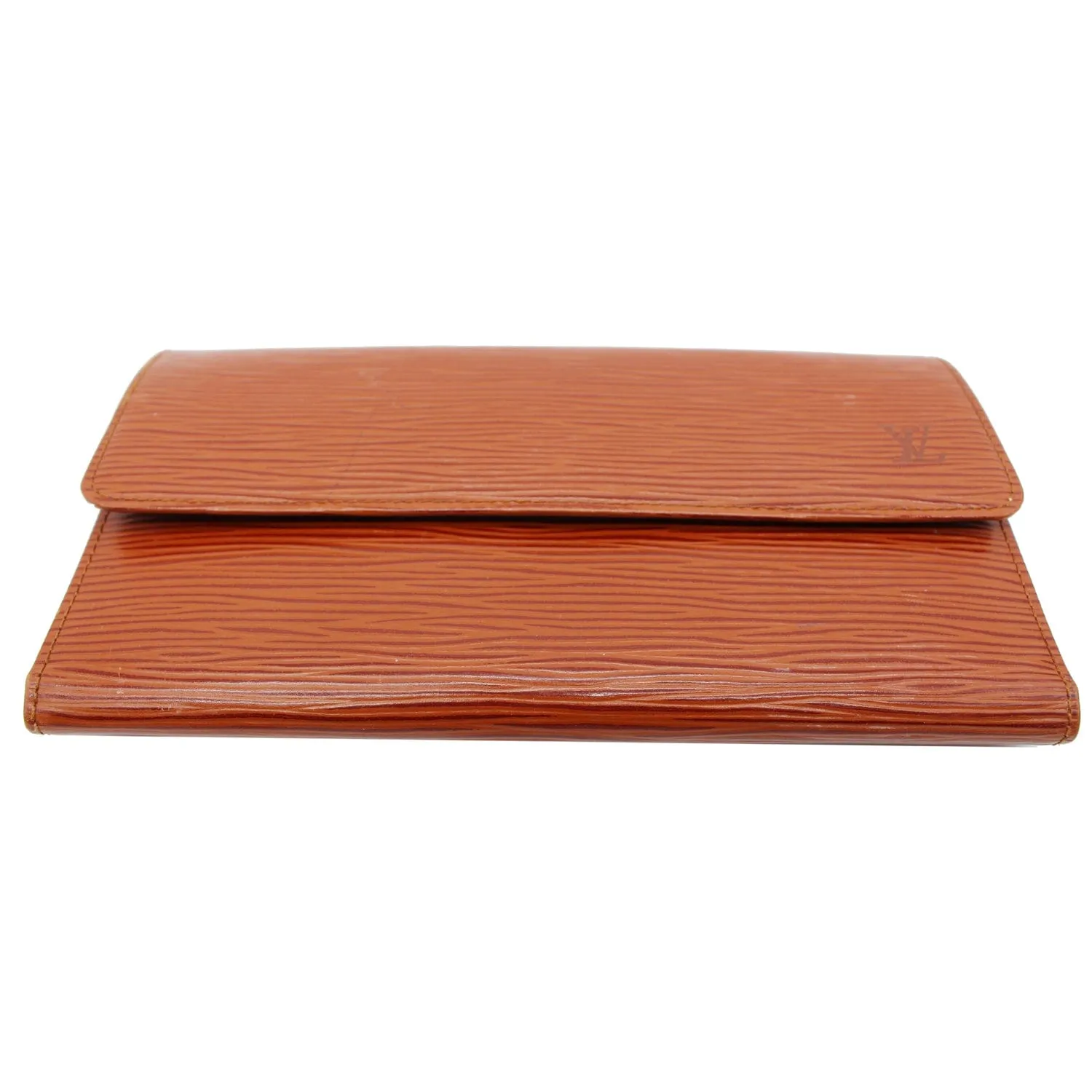 LOUIS VUITTON Continental Flap Epi Leather Wallet Orange - 15% OFF