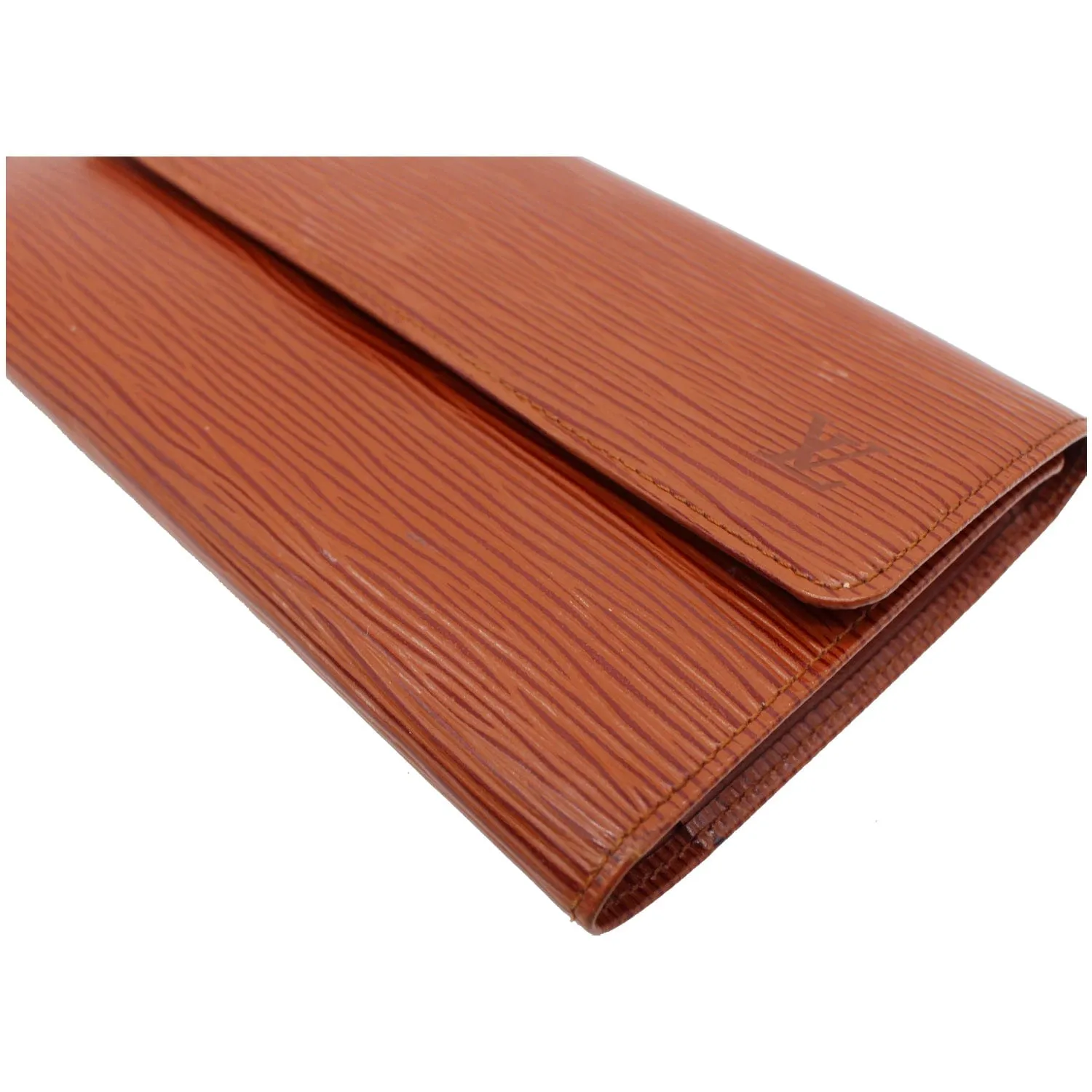 LOUIS VUITTON Continental Flap Epi Leather Wallet Orange - 15% OFF