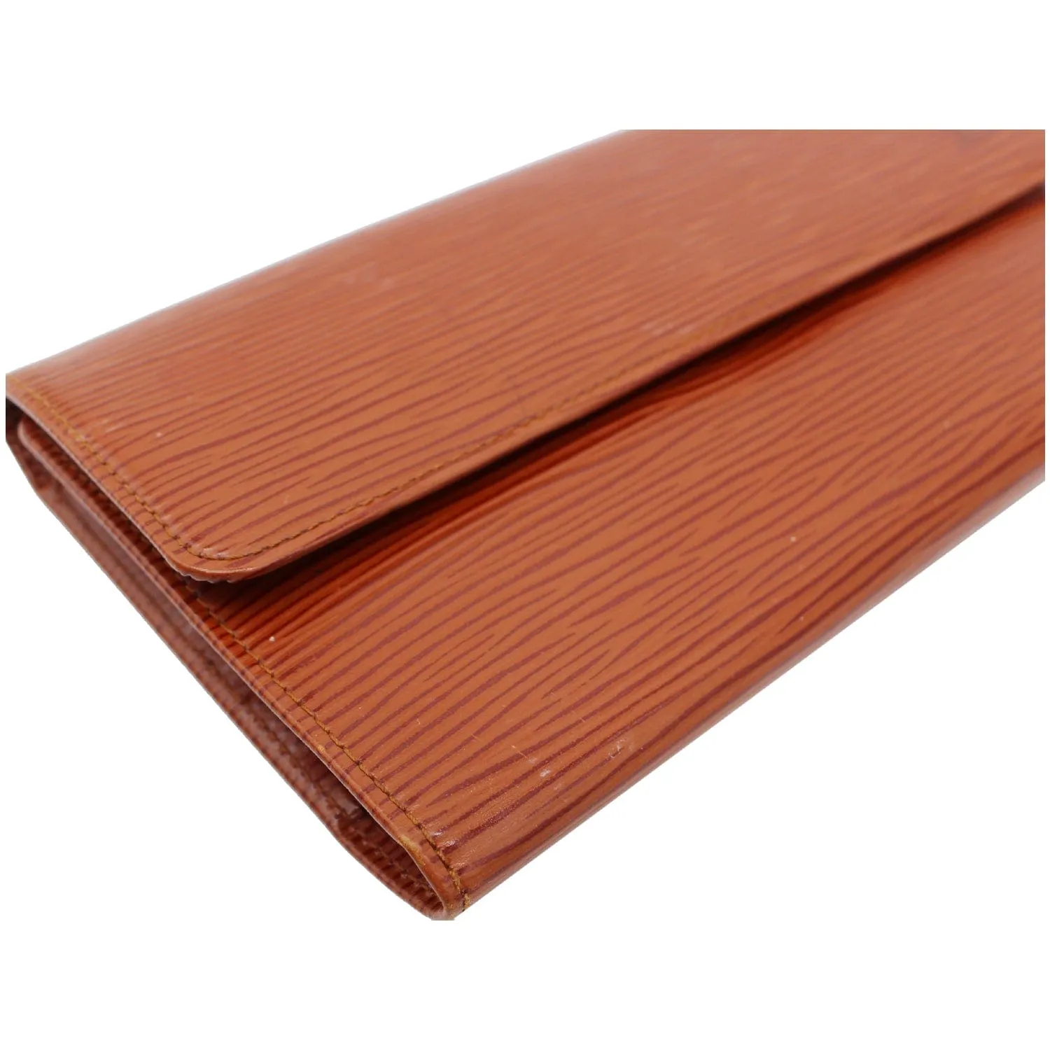 LOUIS VUITTON Continental Flap Epi Leather Wallet Orange - 15% OFF