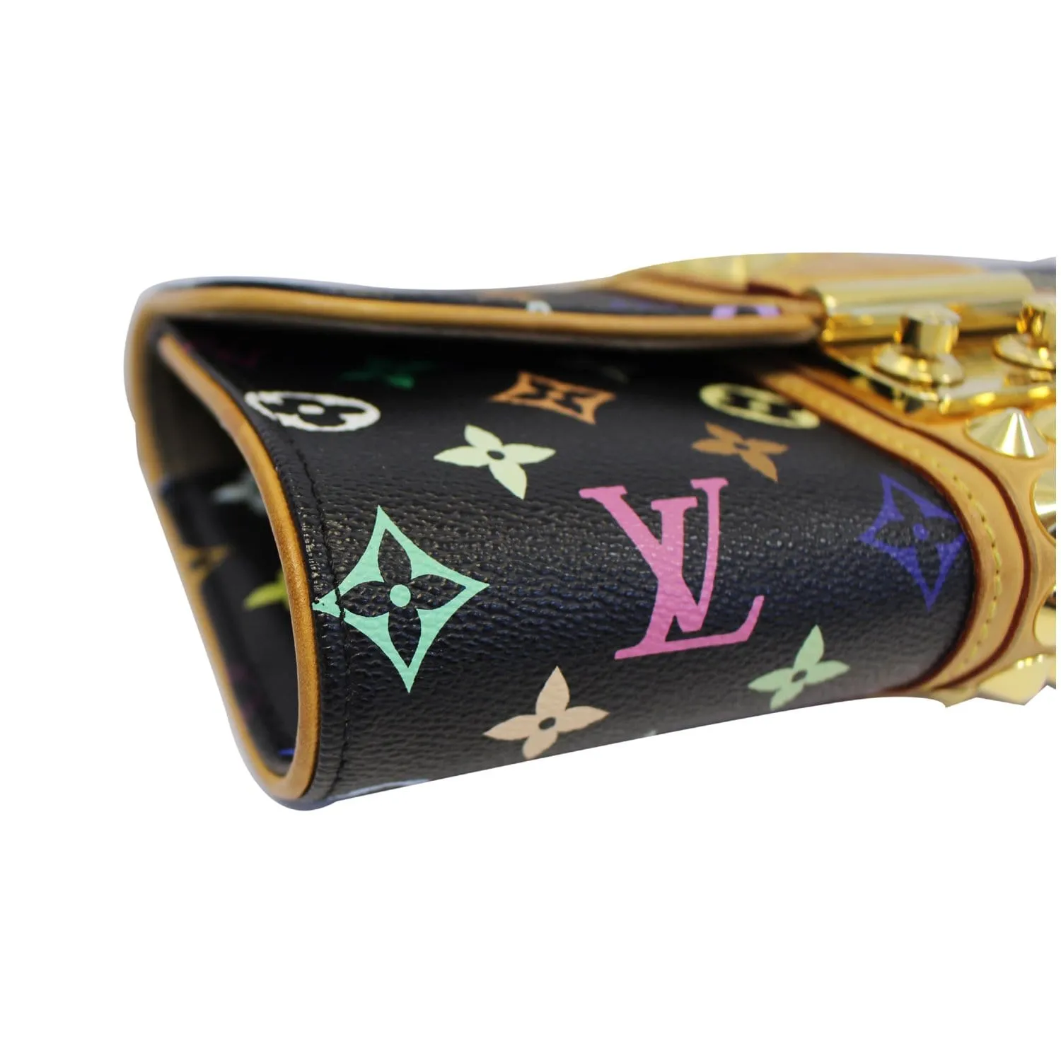 LOUIS VUITTON Courtney  Multicolore Monogram Clutch Bag Black
