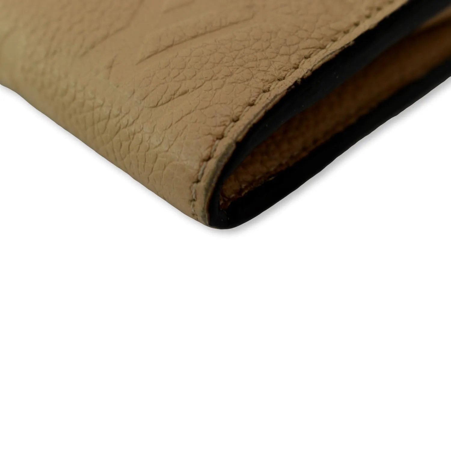 LOUIS VUITTON Curieuse Monogram Empreinte Leather Wallet Bronze