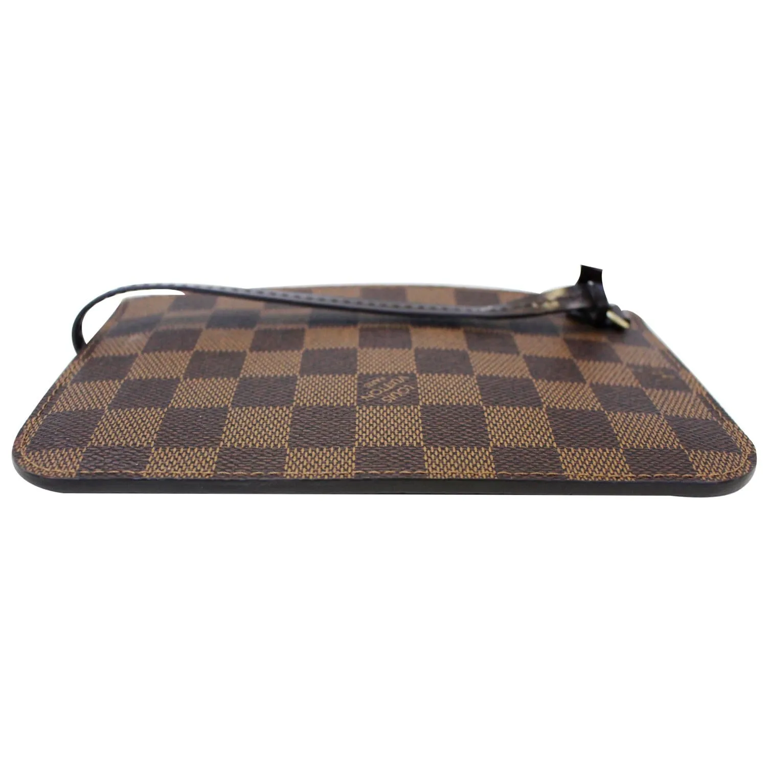 LOUIS VUITTON Damier Ebene Neverfull PM Pochette Wristlet