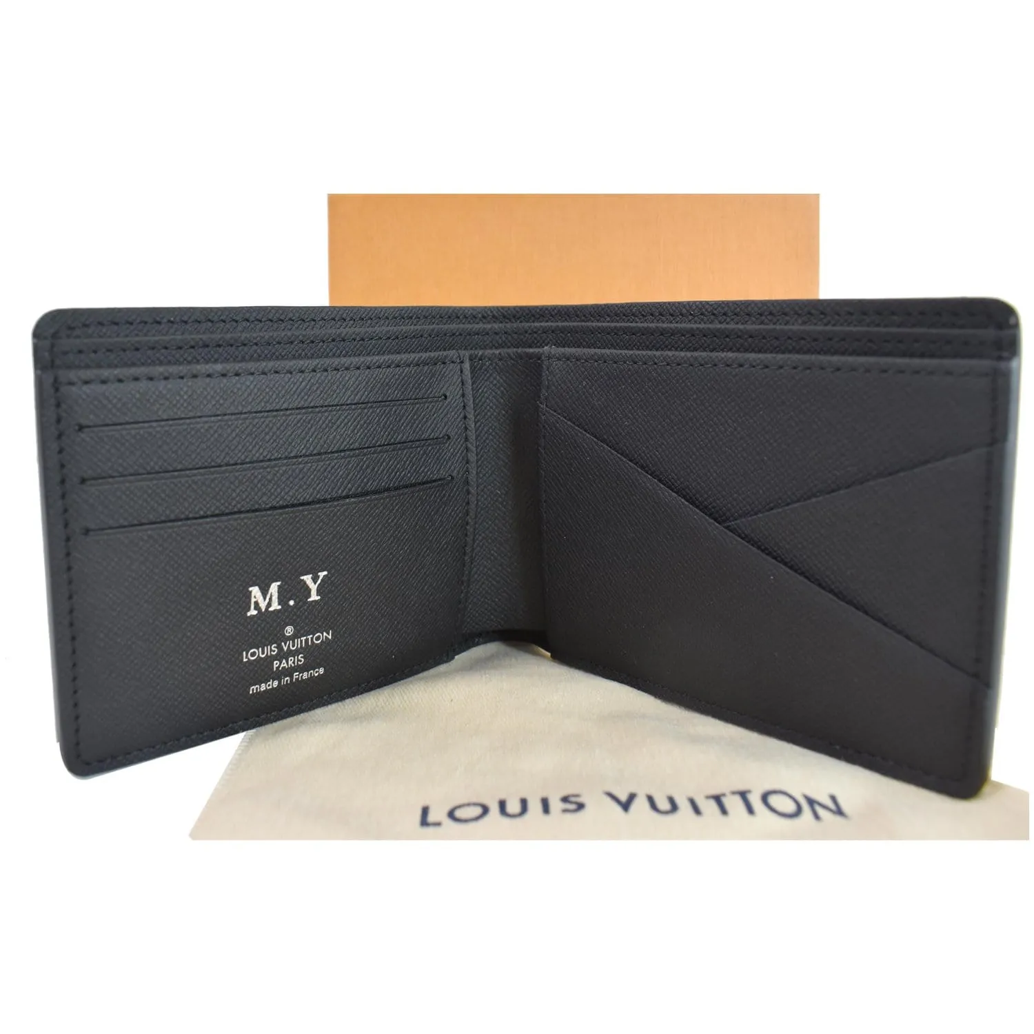 LOUIS VUITTON Damier Graphite Canvas Multiple Wallet Black - 15% OFF