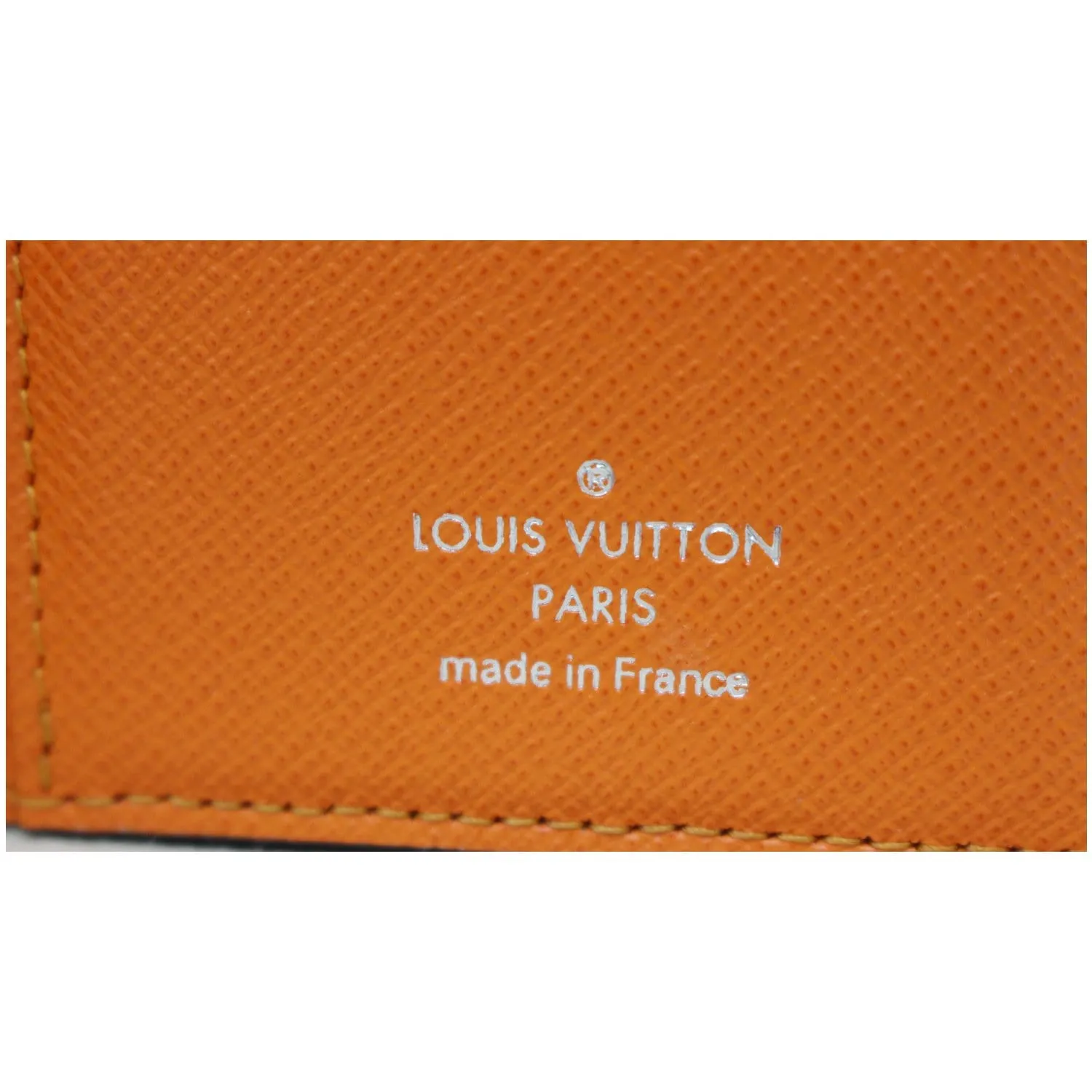 LOUIS VUITTON Damier Graphite Giant Pocket Organizer Wallet Orange