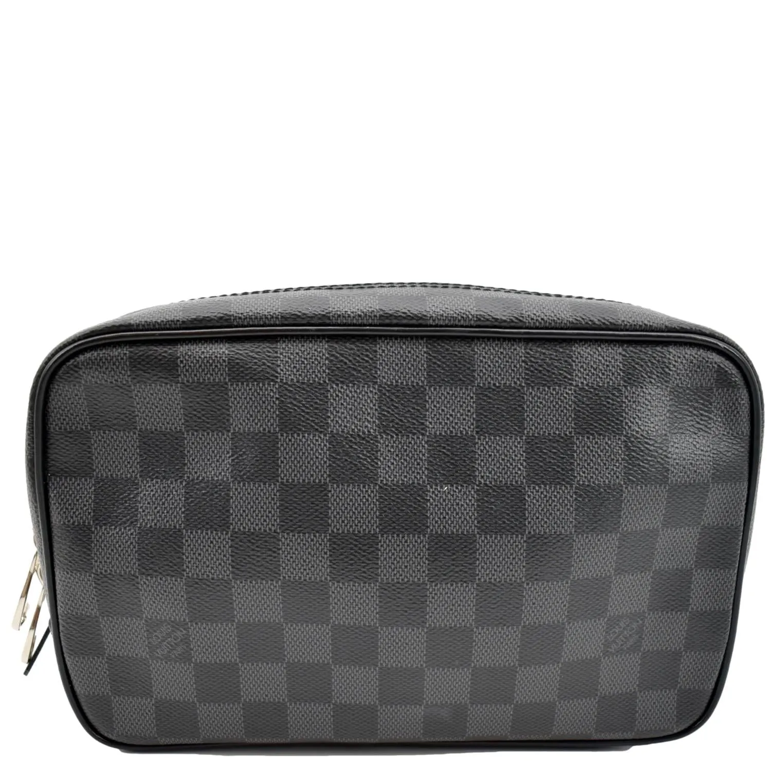 LOUIS VUITTON Damier Graphite Toiletry Cosmetic Pouch Black