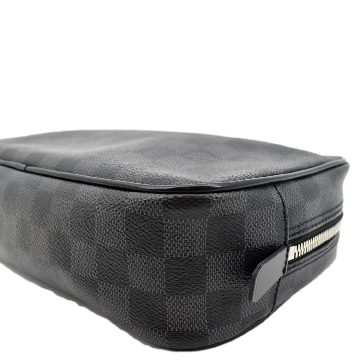 LOUIS VUITTON Damier Graphite Toiletry Cosmetic Pouch Black