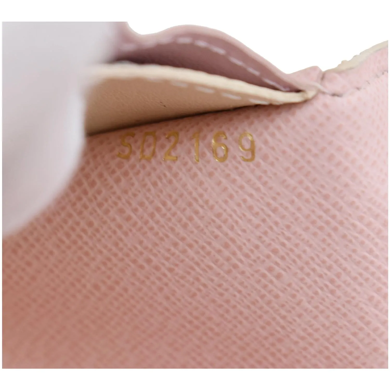 LOUIS VUITTON Emilie Damier Azur Wallet Rose Ballerine