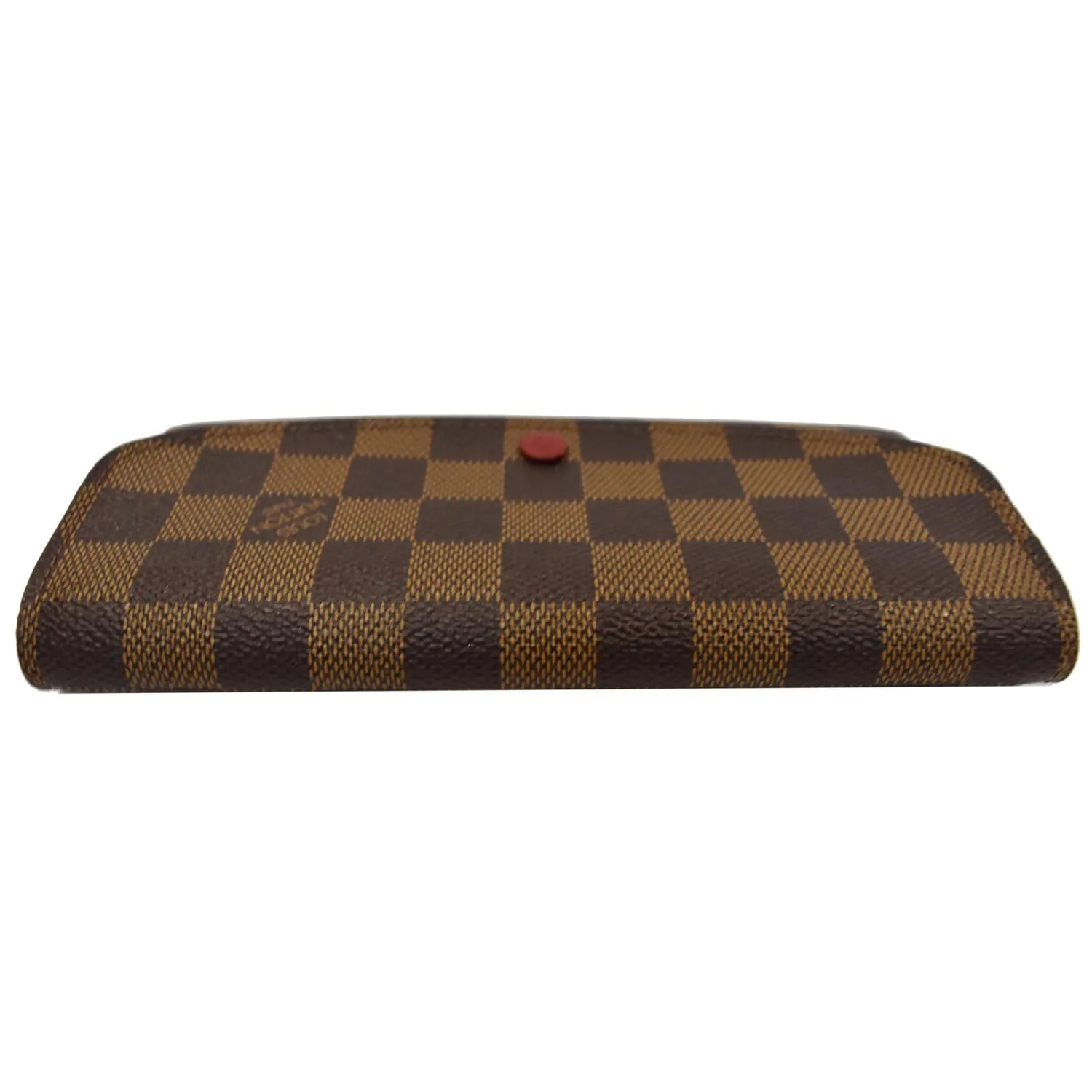LOUIS VUITTON Emilie Damier Ebene Wallet Brown