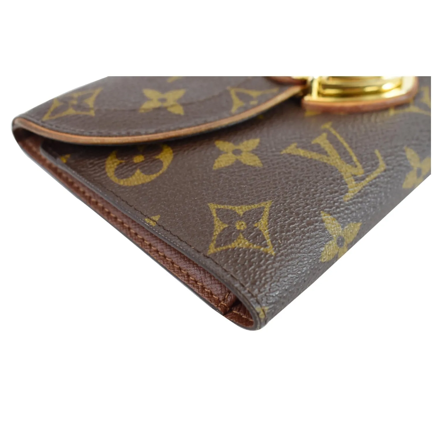 LOUIS VUITTON Eugenie Monogram Canvas Wallet Brown