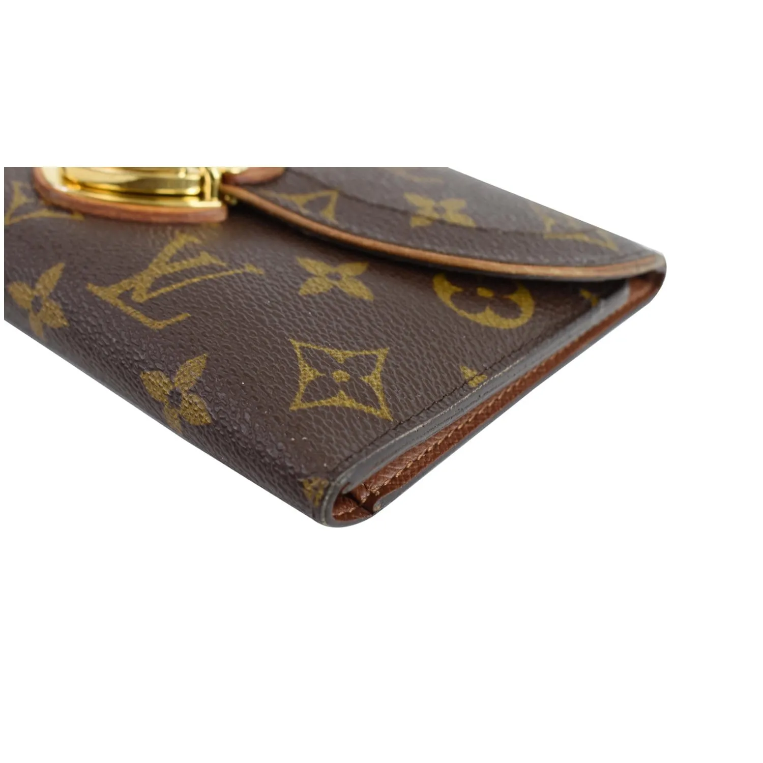LOUIS VUITTON Eugenie Monogram Canvas Wallet Brown