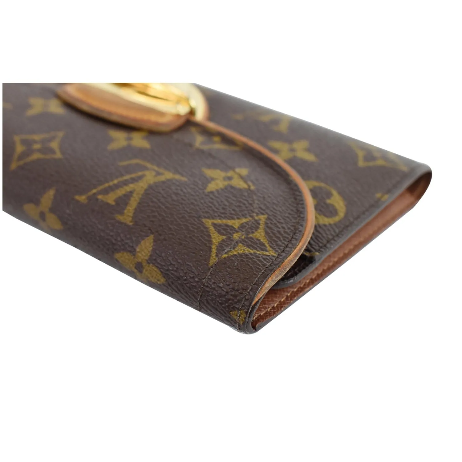 LOUIS VUITTON Eugenie Monogram Canvas Wallet Brown
