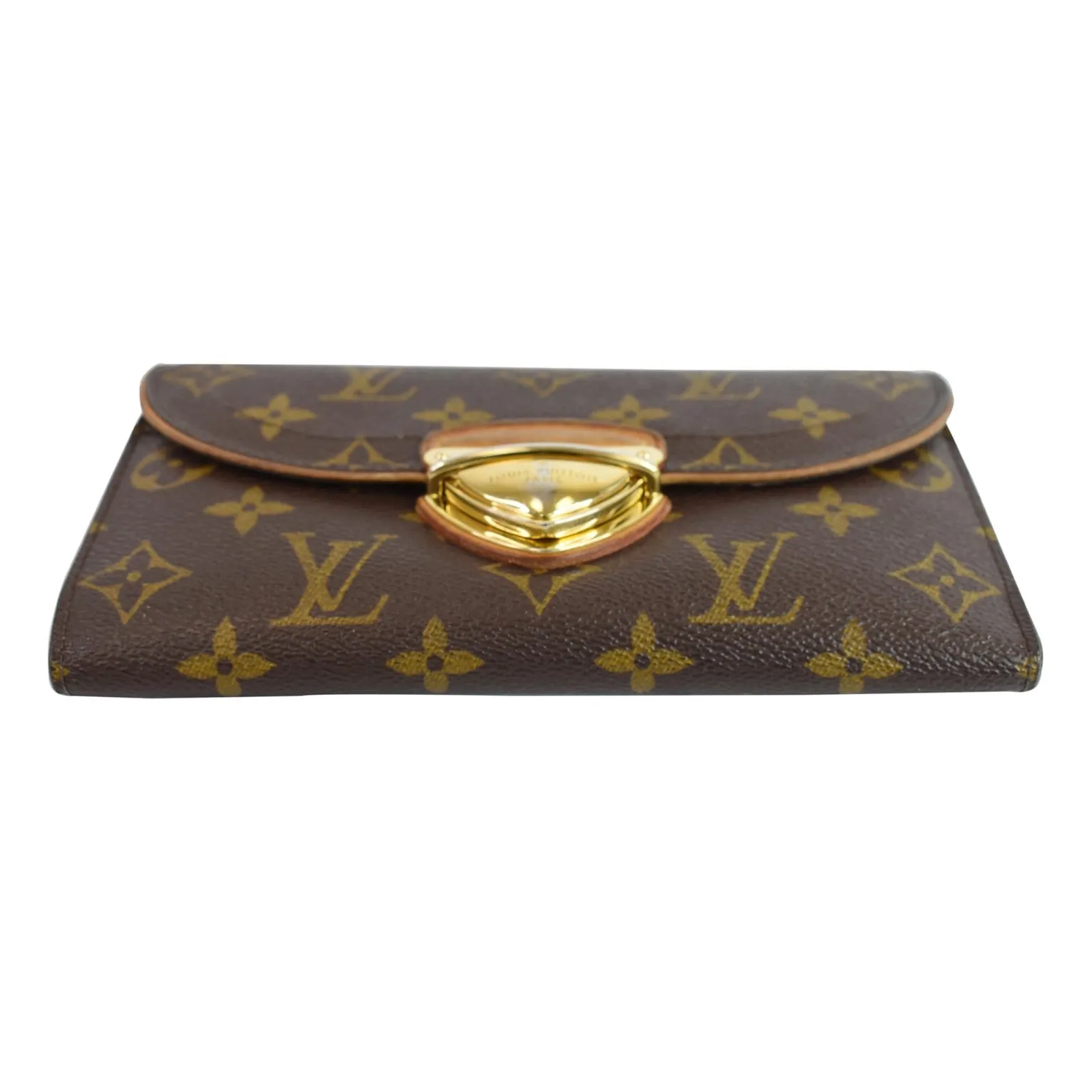 LOUIS VUITTON Eugenie Monogram Canvas Wallet Brown