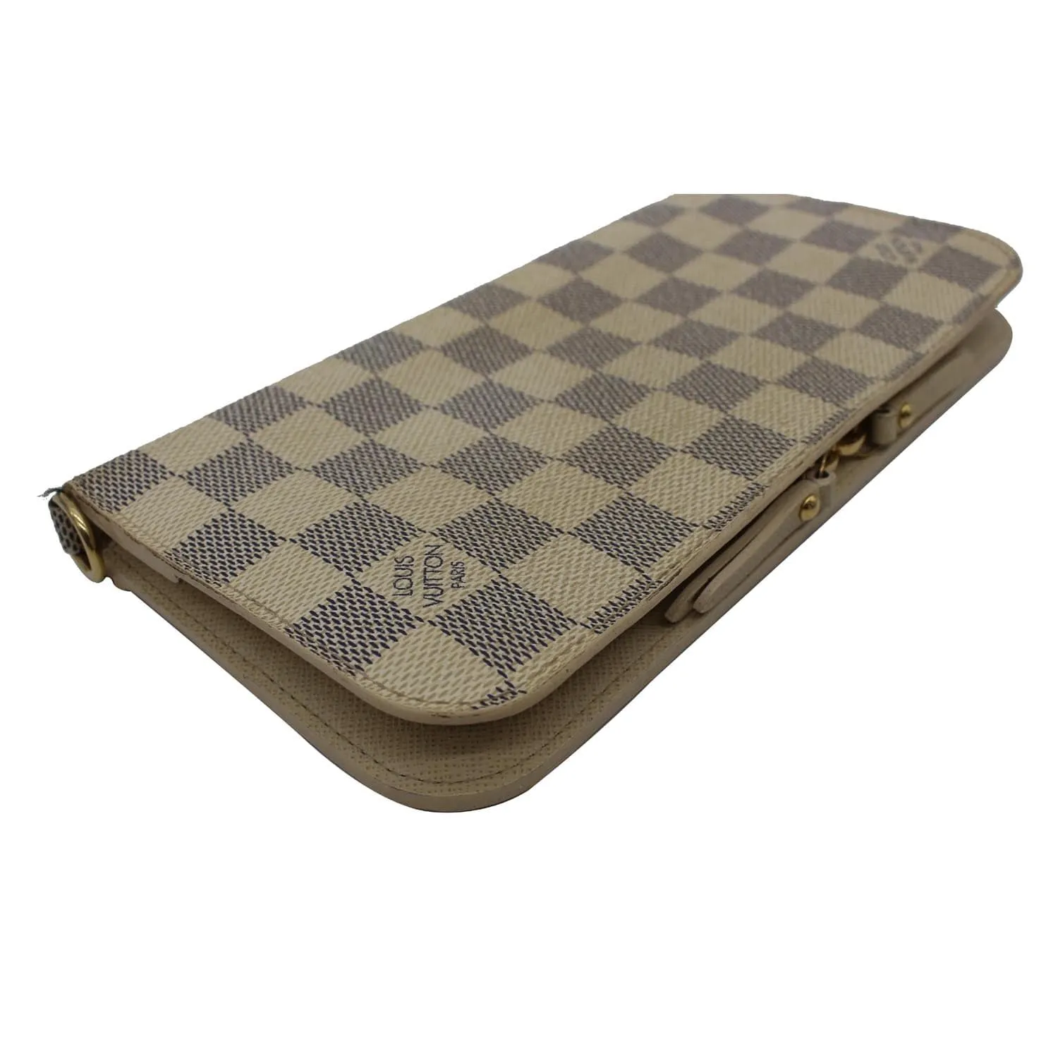 LOUIS VUITTON Insolite Damier Azur Wallet White