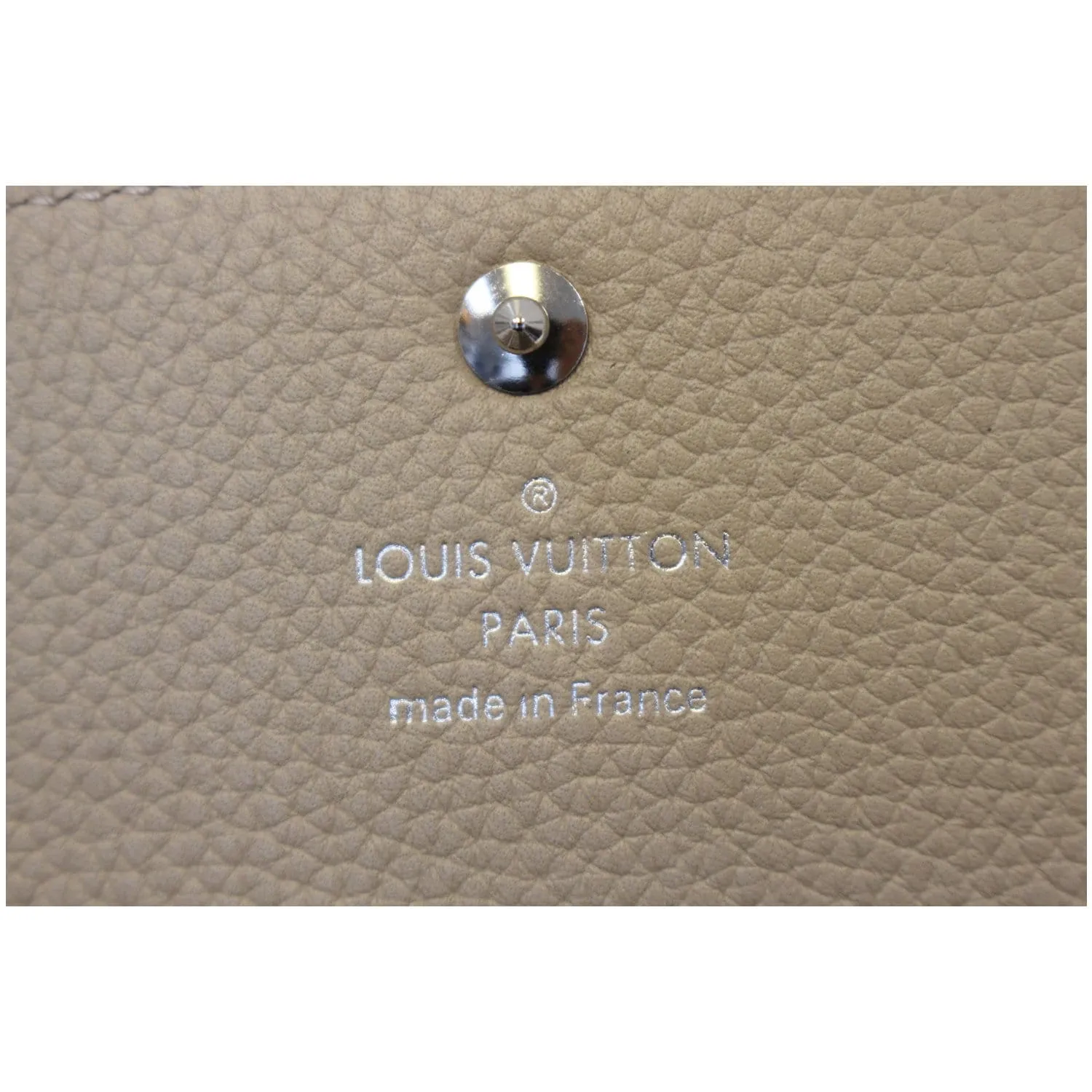 LOUIS VUITTON Iris Mahina Leather Wallet Ivory