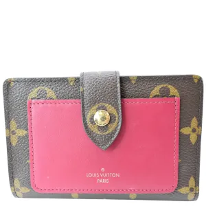 LOUIS VUITTON Juliette Monogram Canvas Wallet Fuchsia Pink