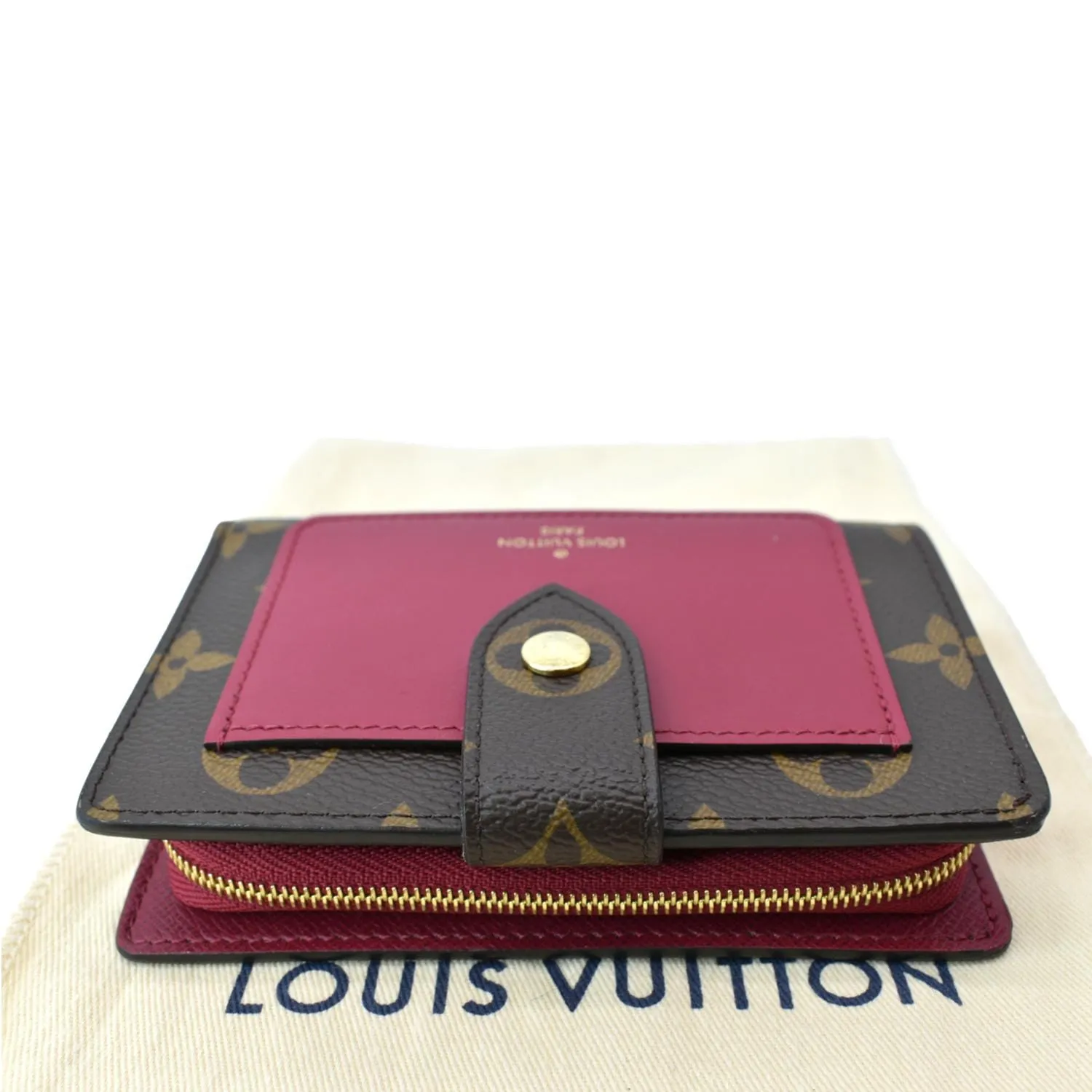 LOUIS VUITTON Juliette Monogram Canvas Wallet Fuchsia Pink