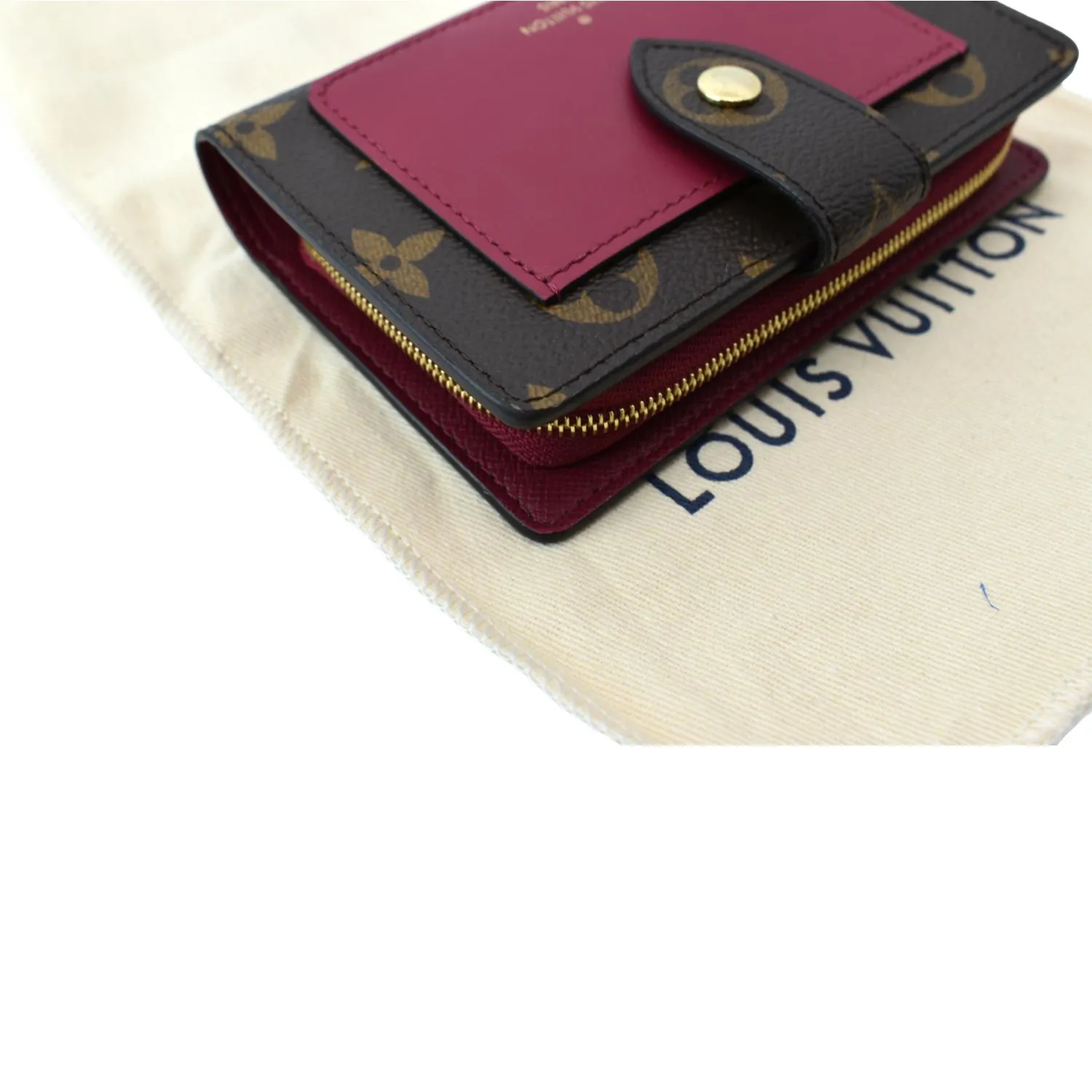 LOUIS VUITTON Juliette Monogram Canvas Wallet Fuchsia Pink