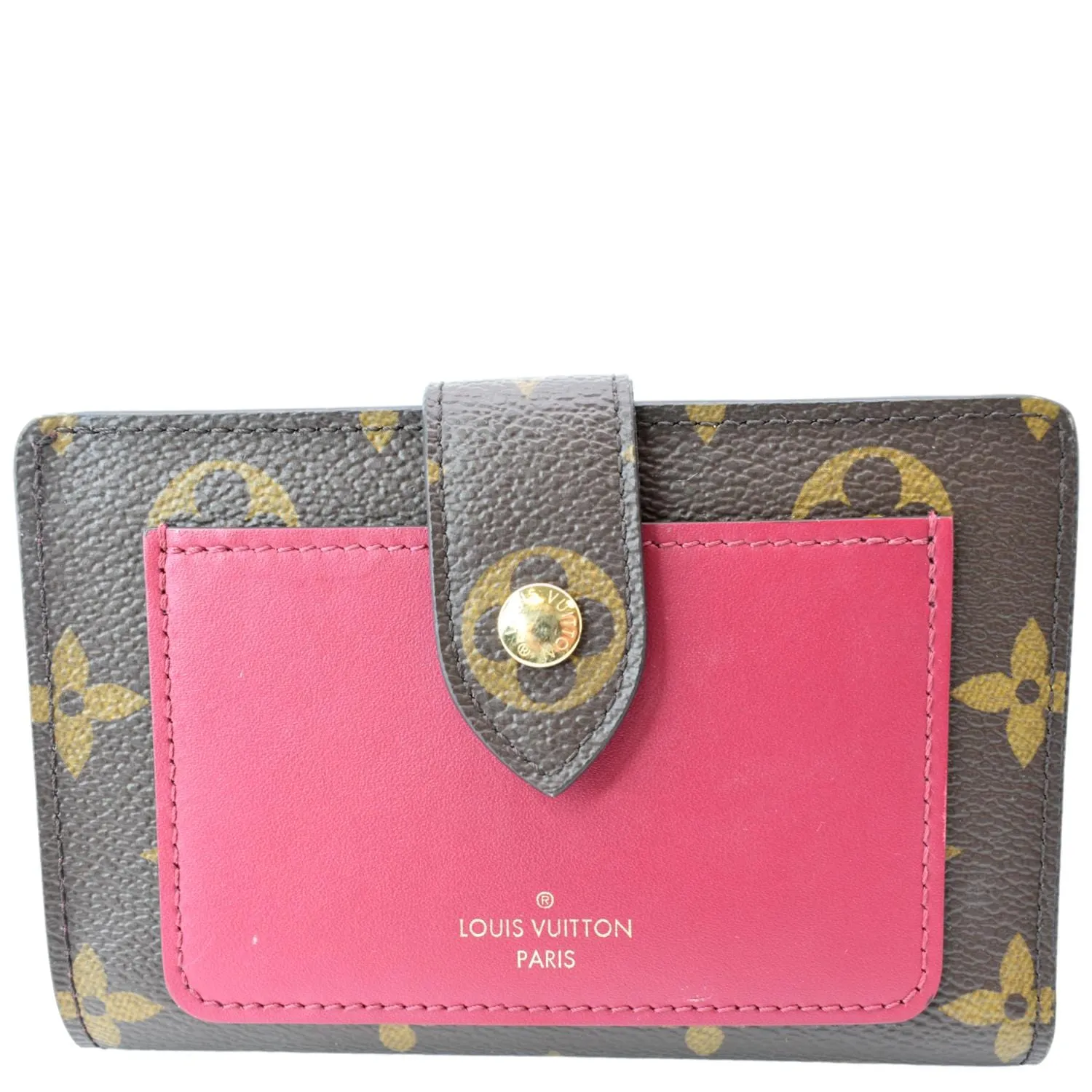 LOUIS VUITTON Juliette Monogram Canvas Wallet Fuchsia Pink
