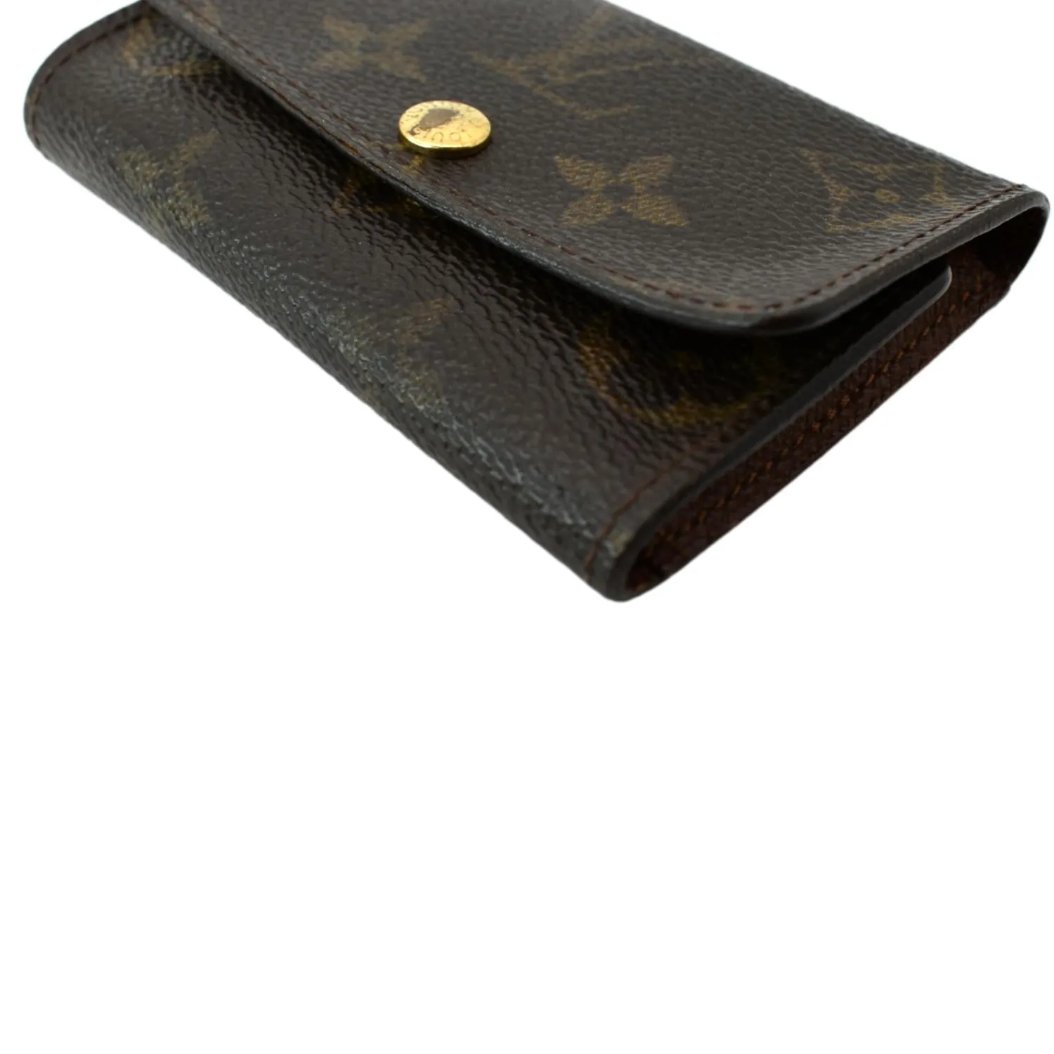 LOUIS VUITTON Monogram Canvas 6 Key Holder Brown