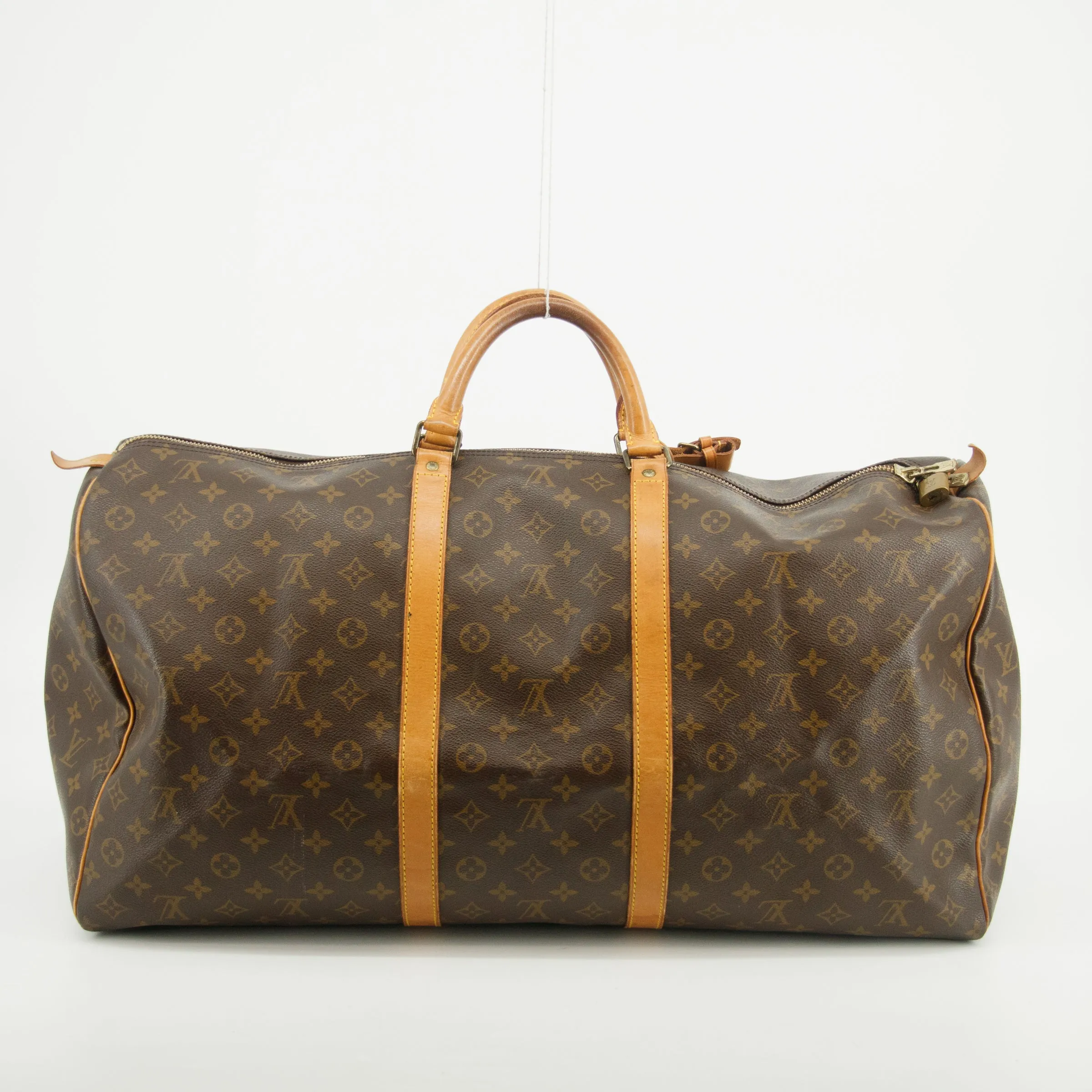 Louis Vuitton Monogram Canvas Keepall 60 Boston Bag Brown #2811