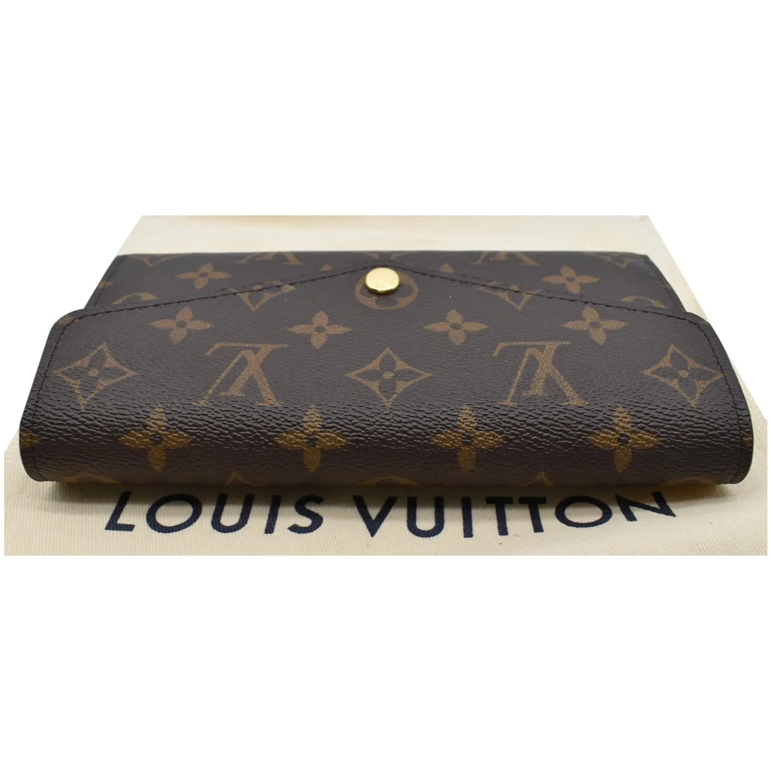 LOUIS VUITTON Monogram Canvas Sarah Wallet Brown