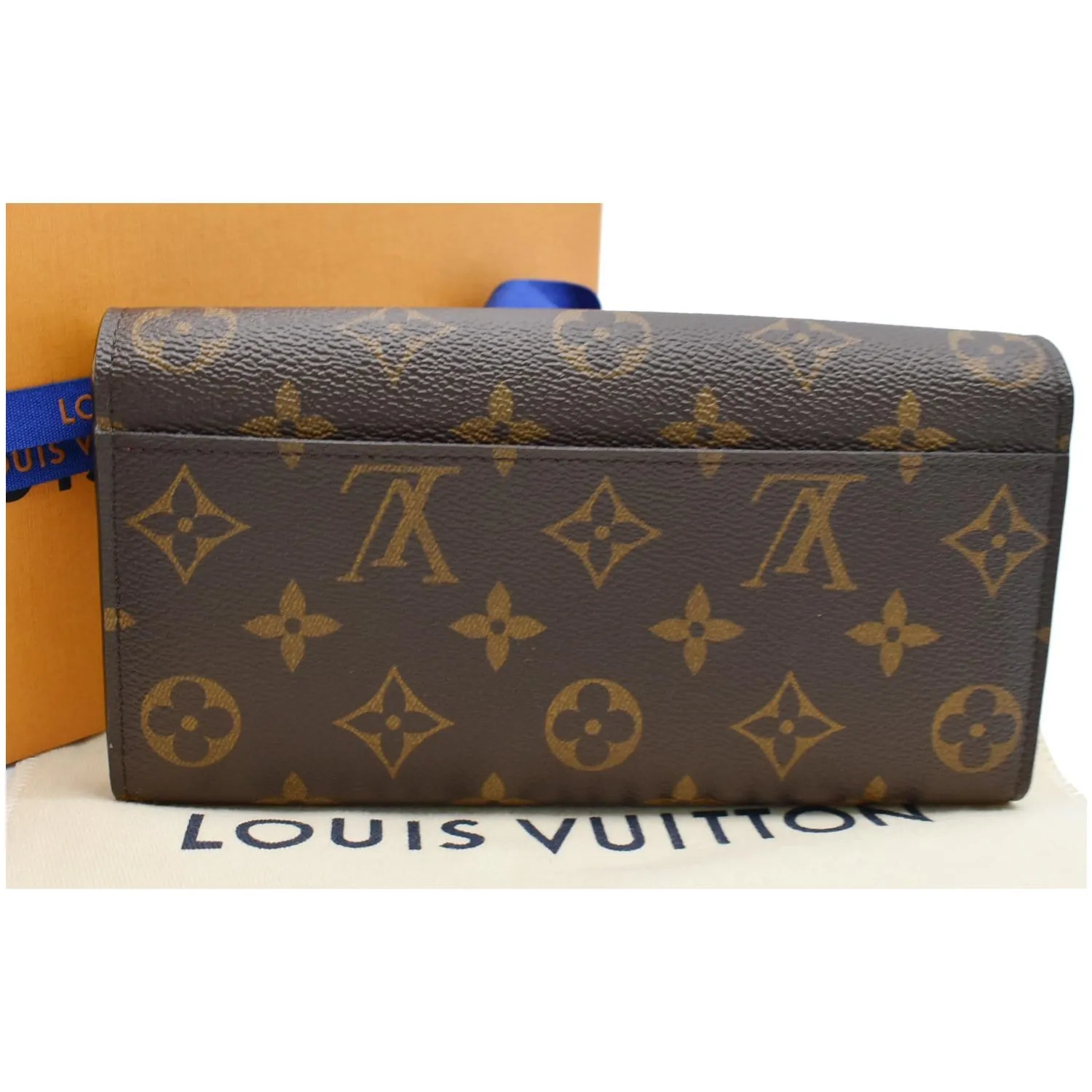 LOUIS VUITTON Monogram Canvas Sarah Wallet Brown