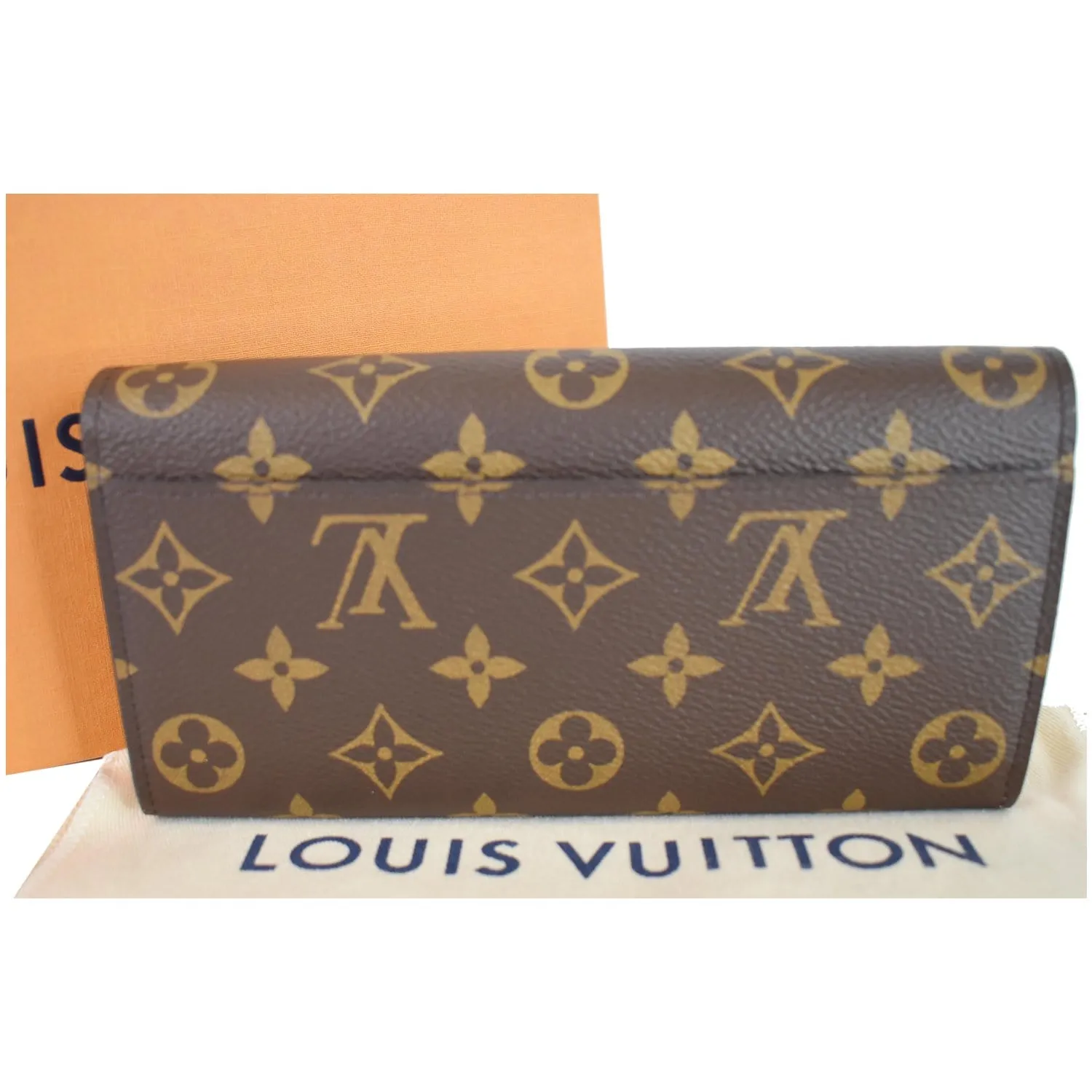 LOUIS VUITTON Monogram Canvas Sarah Wallet Rose Ballerine