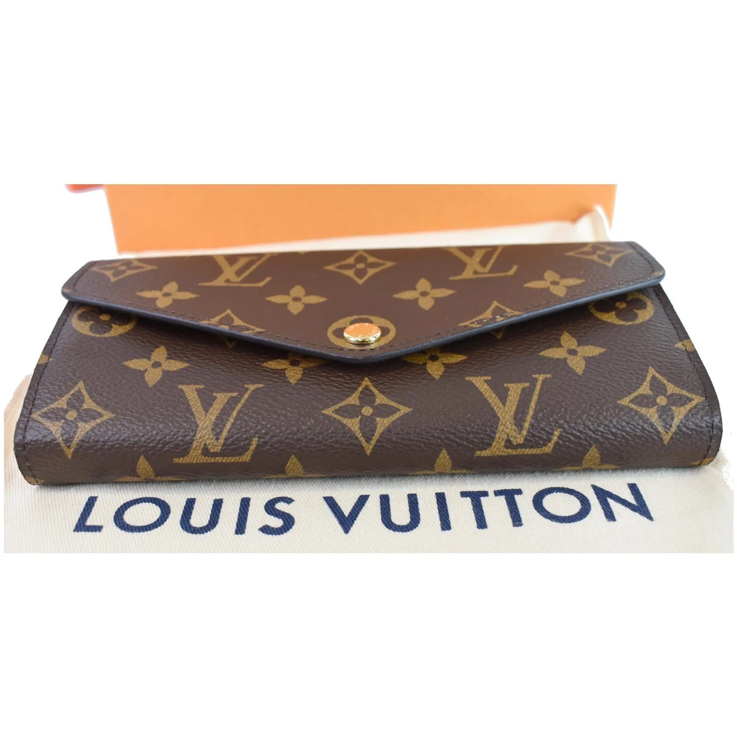 LOUIS VUITTON Monogram Canvas Sarah Wallet Rose Ballerine