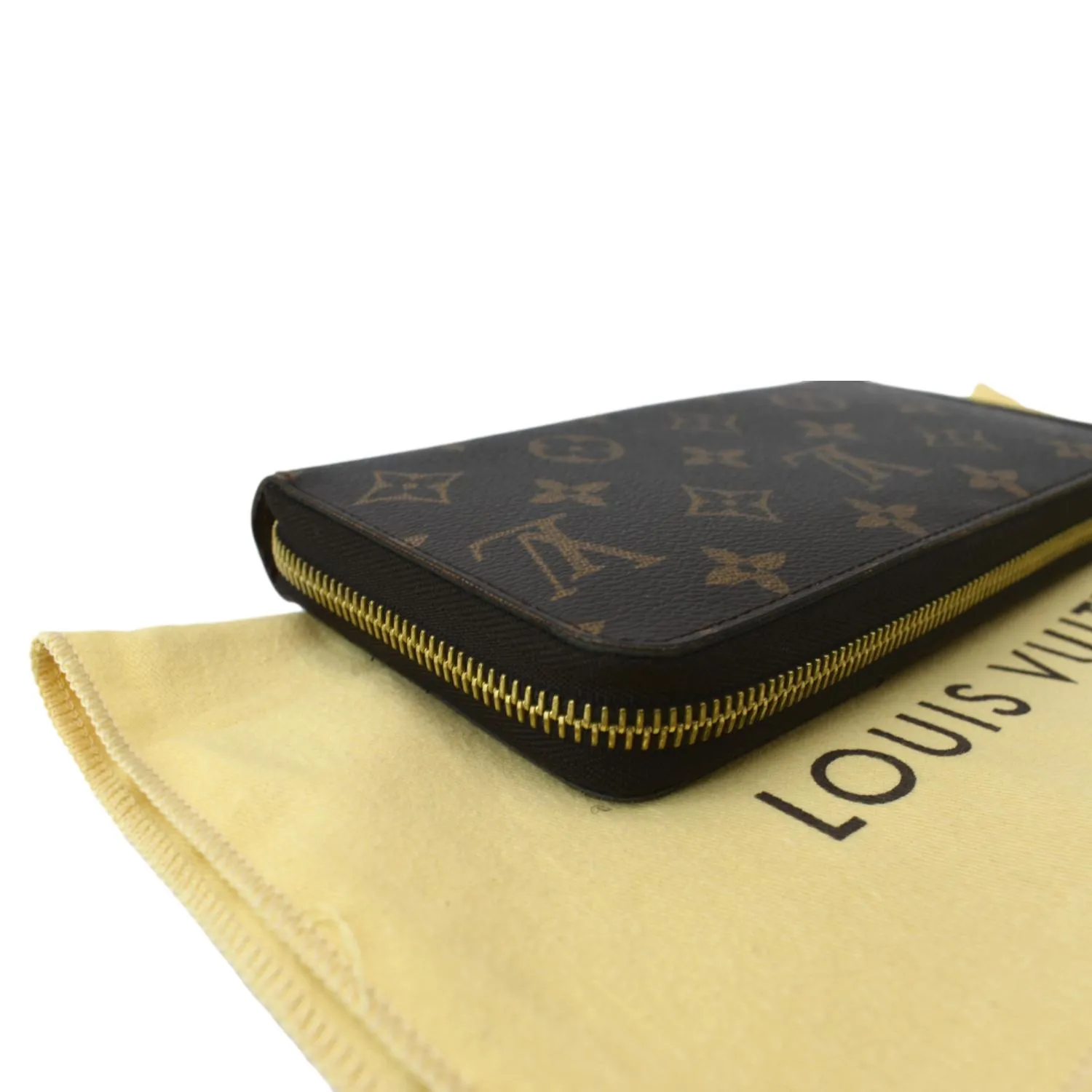 LOUIS VUITTON Monogram Canvas Zippy Long Wallet Brown