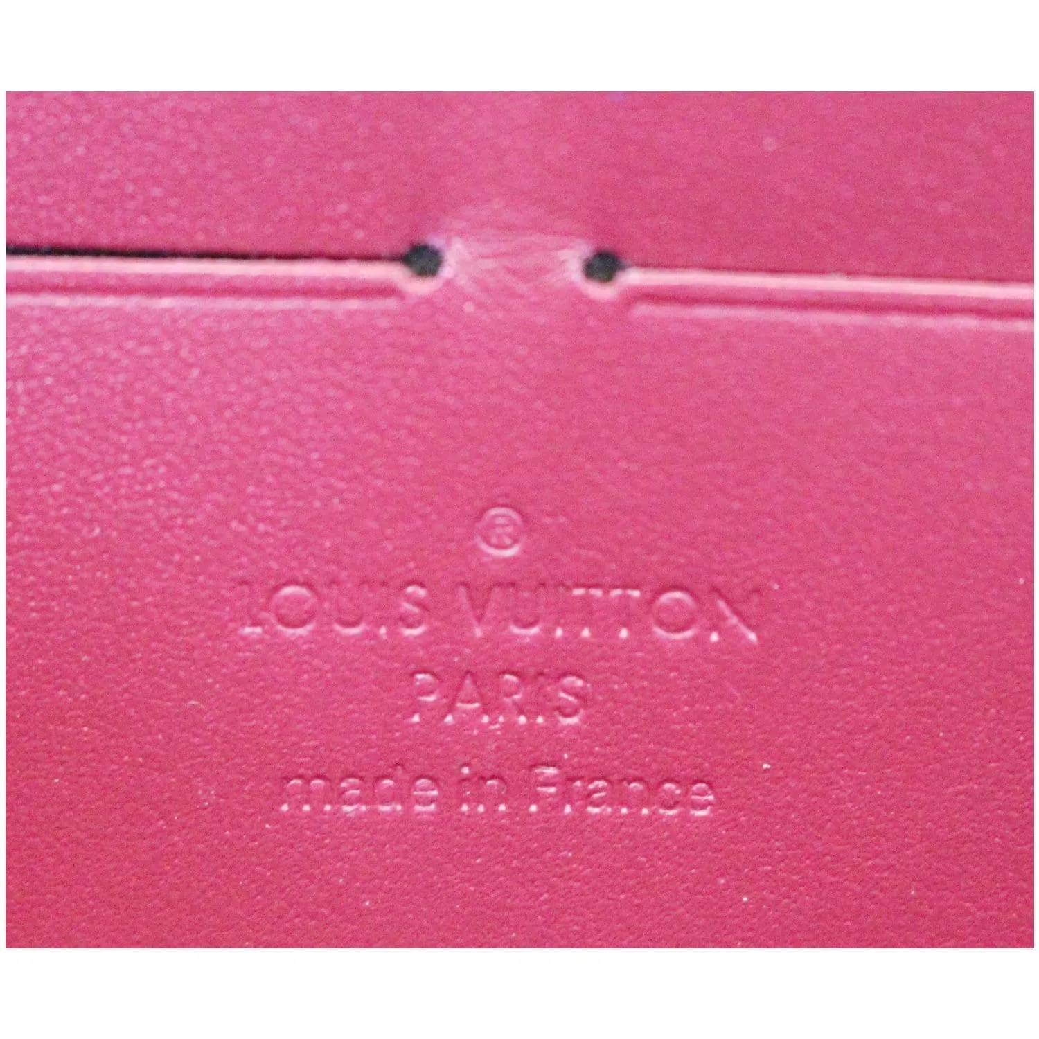LOUIS VUITTON Monogram Vernis Zippy Wallet Amarante