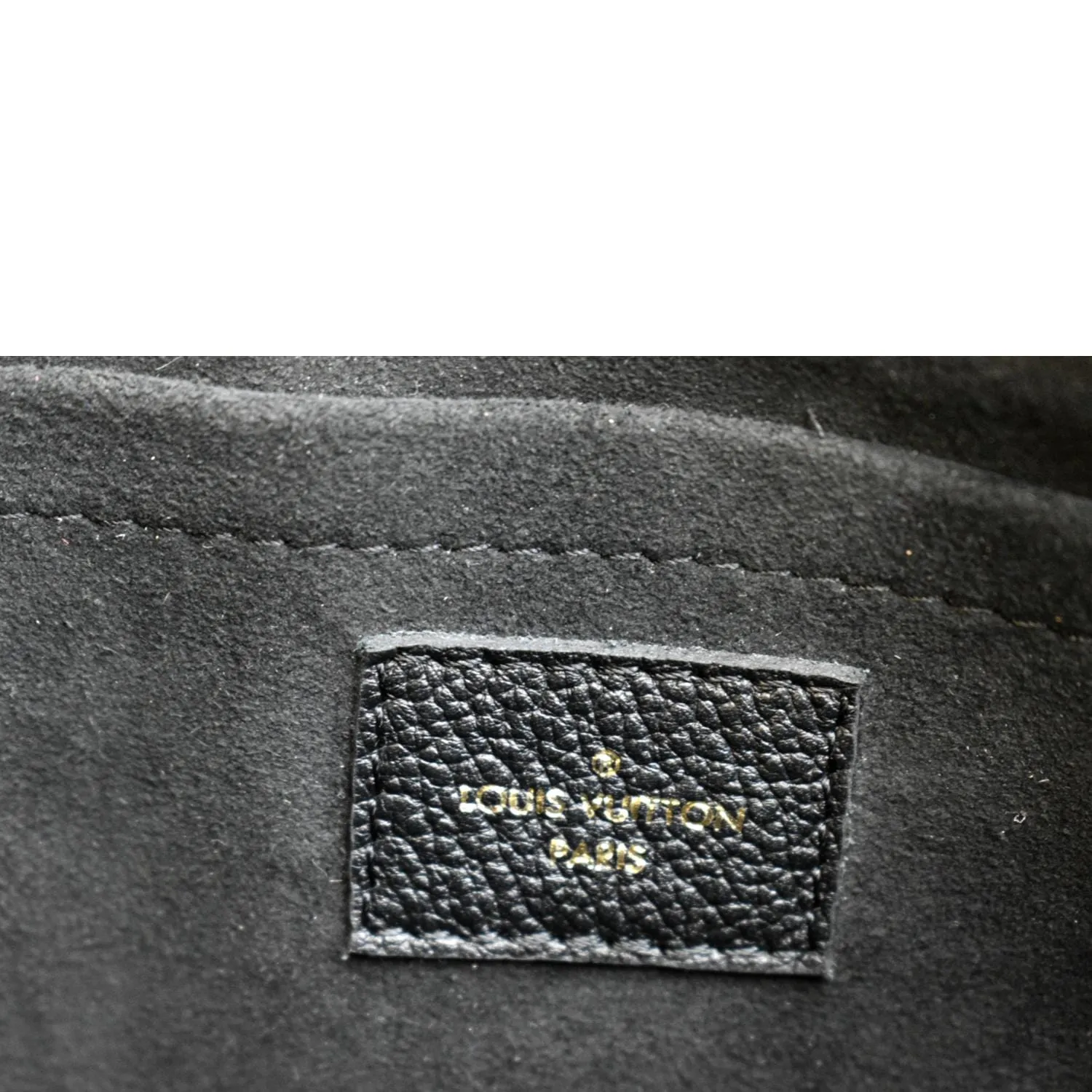 LOUIS VUITTON Multi Pochette Accessories Empreinte Clutch Bag Black
