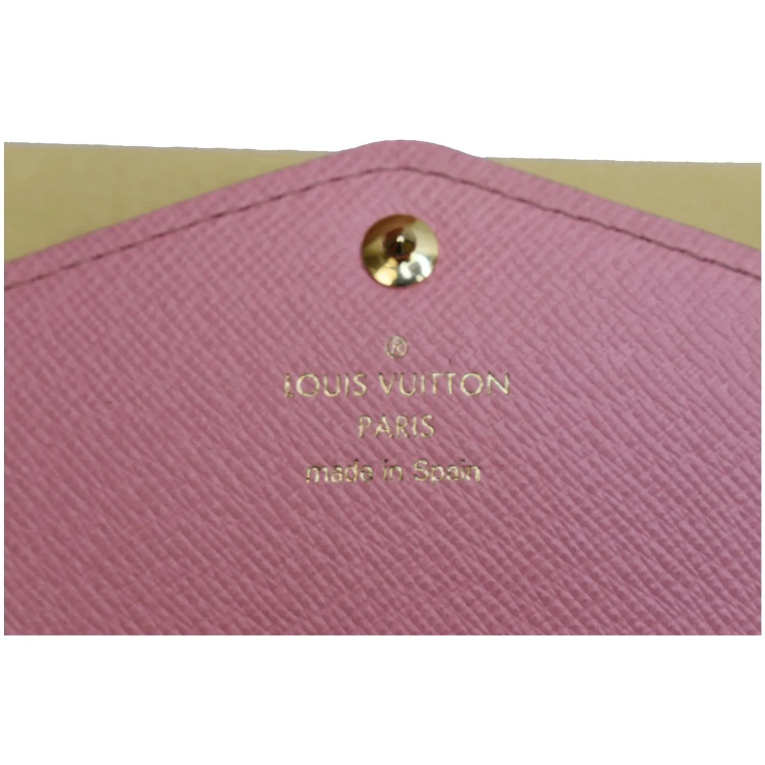 LOUIS VUITTON Sarah Jungle Dots Monogram Canvas Wallet Pink